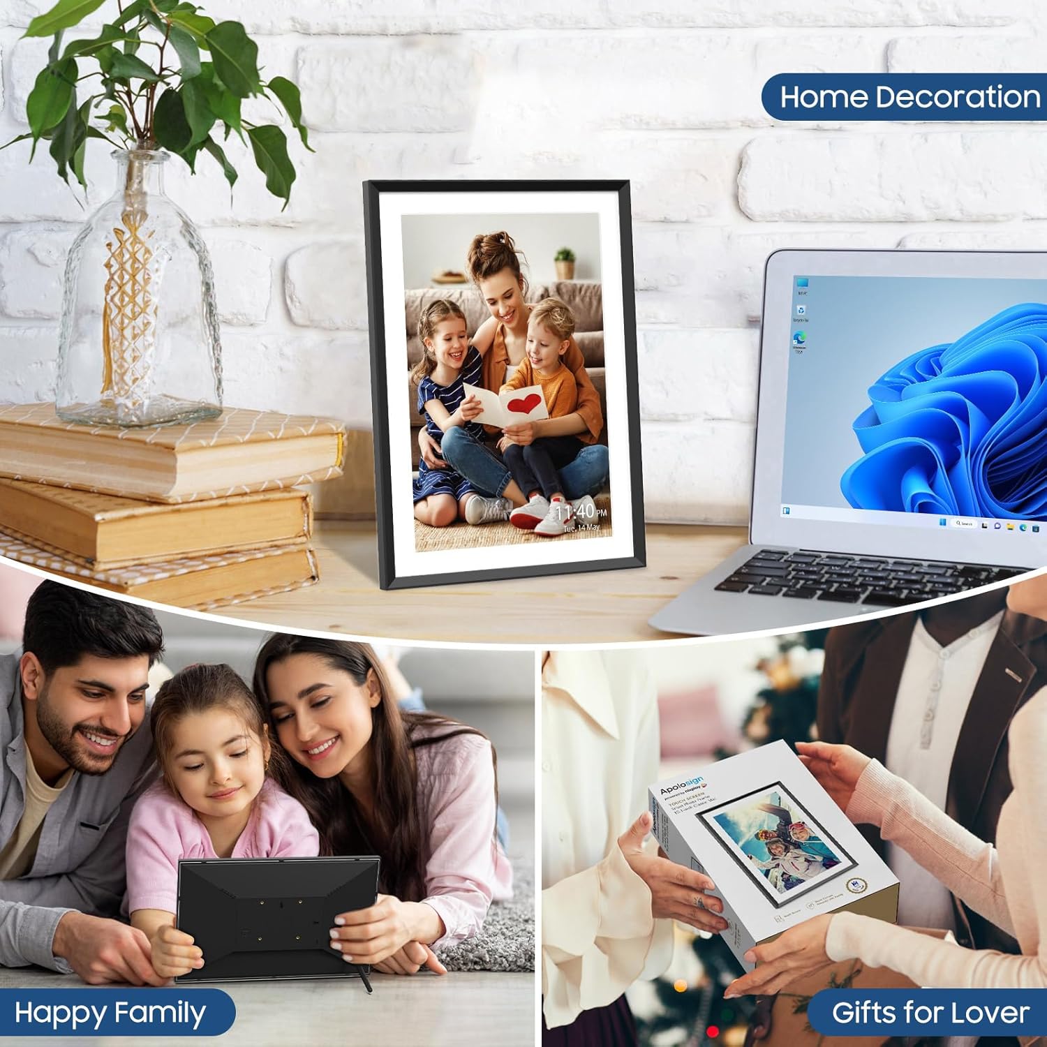 Thumbnail 6 de Nixplay 10.1-Inch Digital Picture Frame with Cloud Sharing and Alexa Compatibility