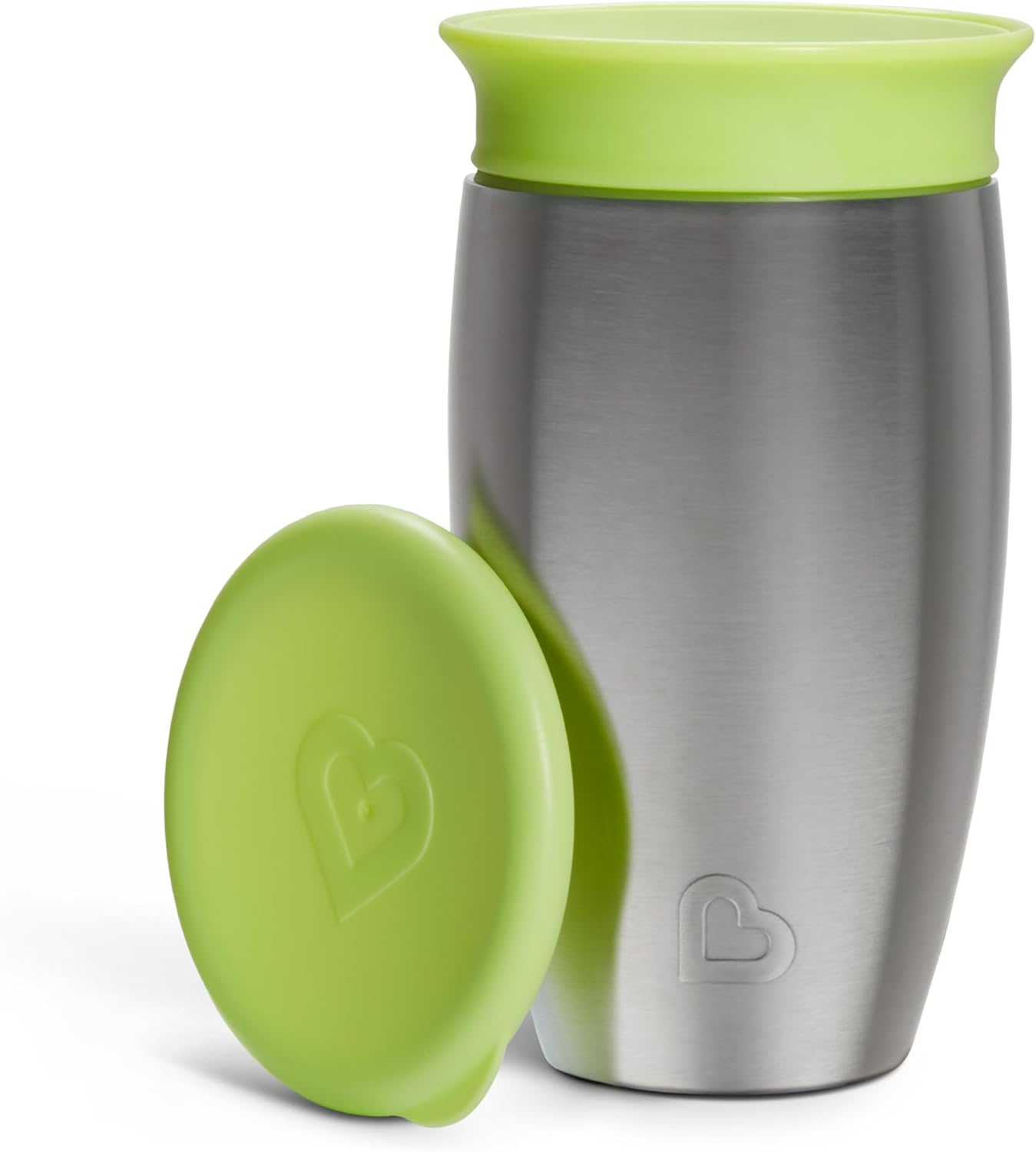 Detalle de Munchkin Miracle 360 Cups: Stainless Steel Toddler Cup, 296ml (10oz), Green