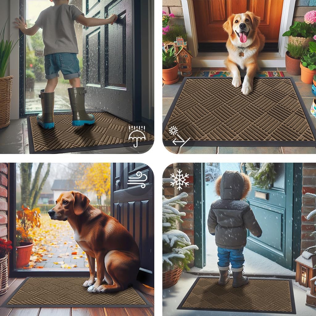 Thumbnail 6 de Smiry Rubber Doormat 29.5 x 17 Inches