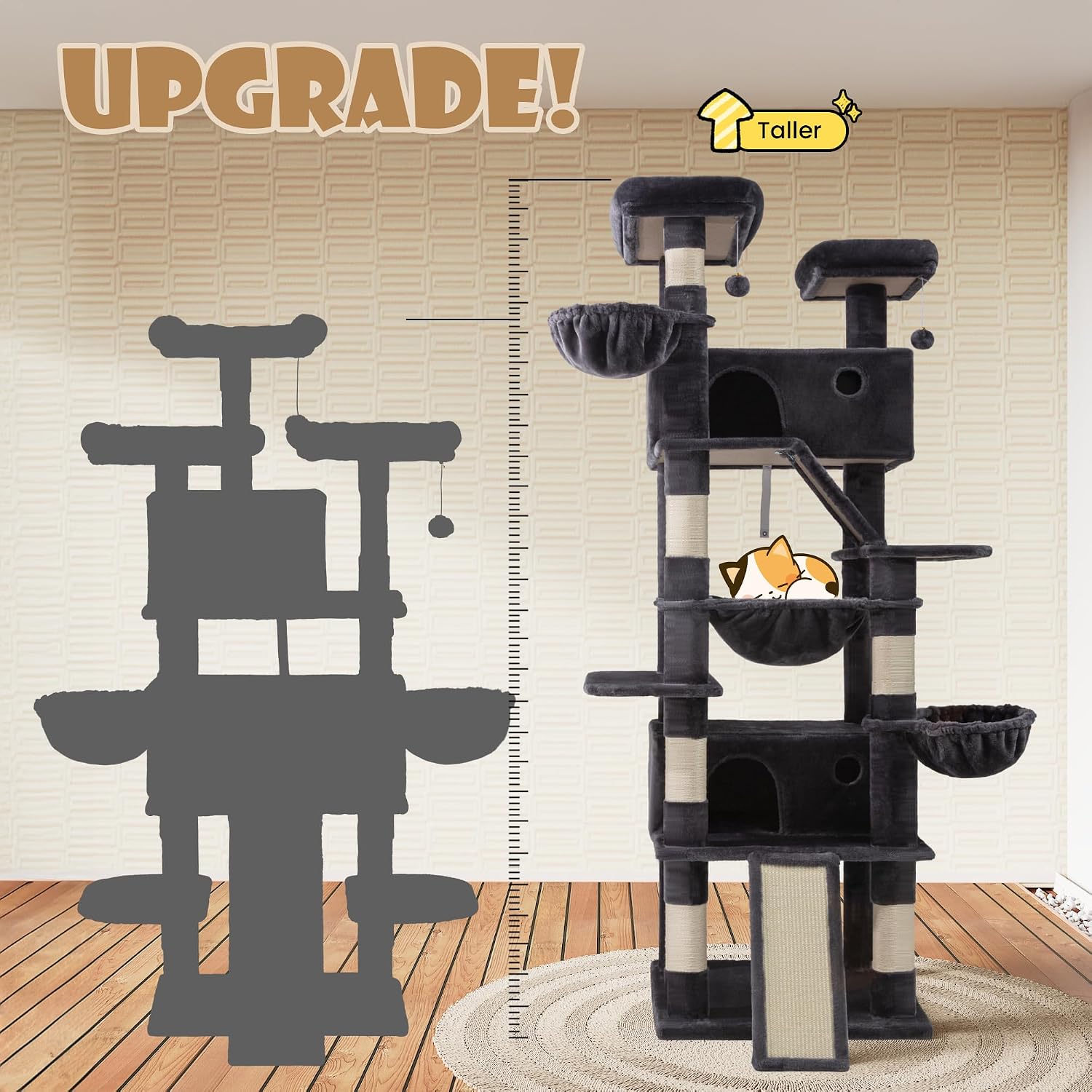 Detalle 2 de SHA CERLIN Cat Tree, 81-Inch