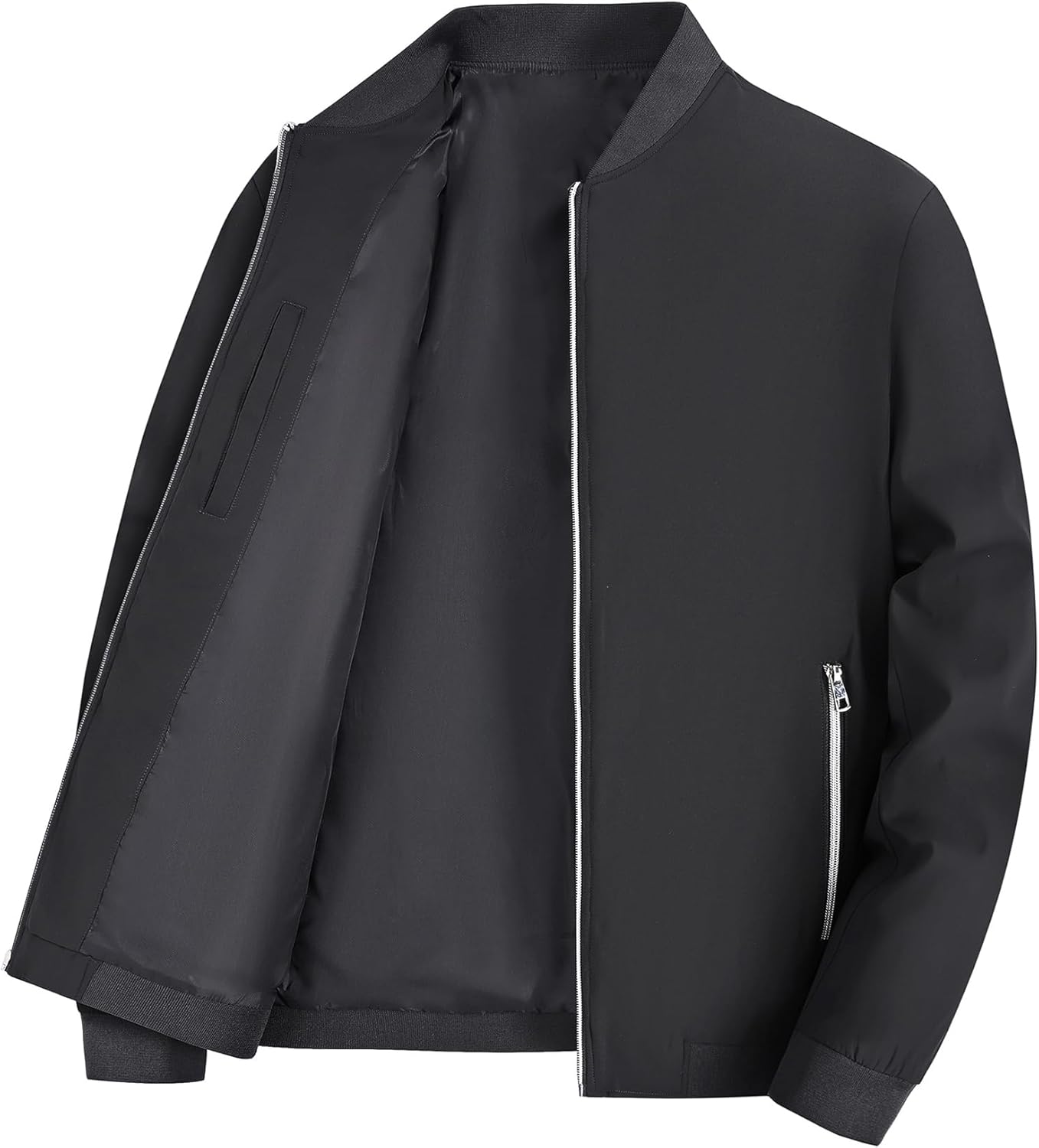 Thumbnail 5 de YuKaiChen Übergangsjacke Herren – Leichte Bomberjacke aus Softshell mit Reißverschlusstaschen