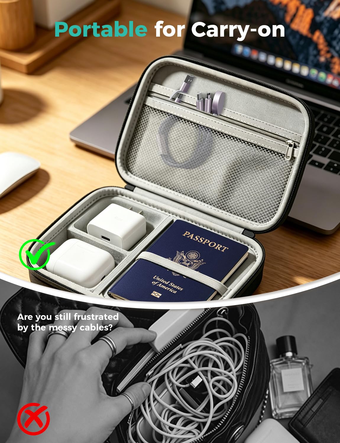 Thumbnail 6 de Amasuki 2Pack Travel Essentials Multi Charging Cable (Lightning to Lightning, 3-in-2) for Apple Watch & iPhone