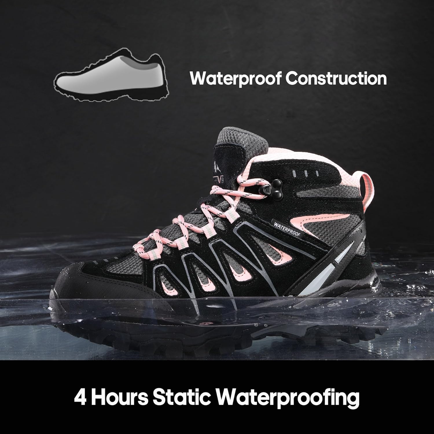 Thumbnail 1 de NORTIV 8 Adventurer Trekking- und Wanderhalbschuhe für Damen – atmungsaktiv, bequem und robust