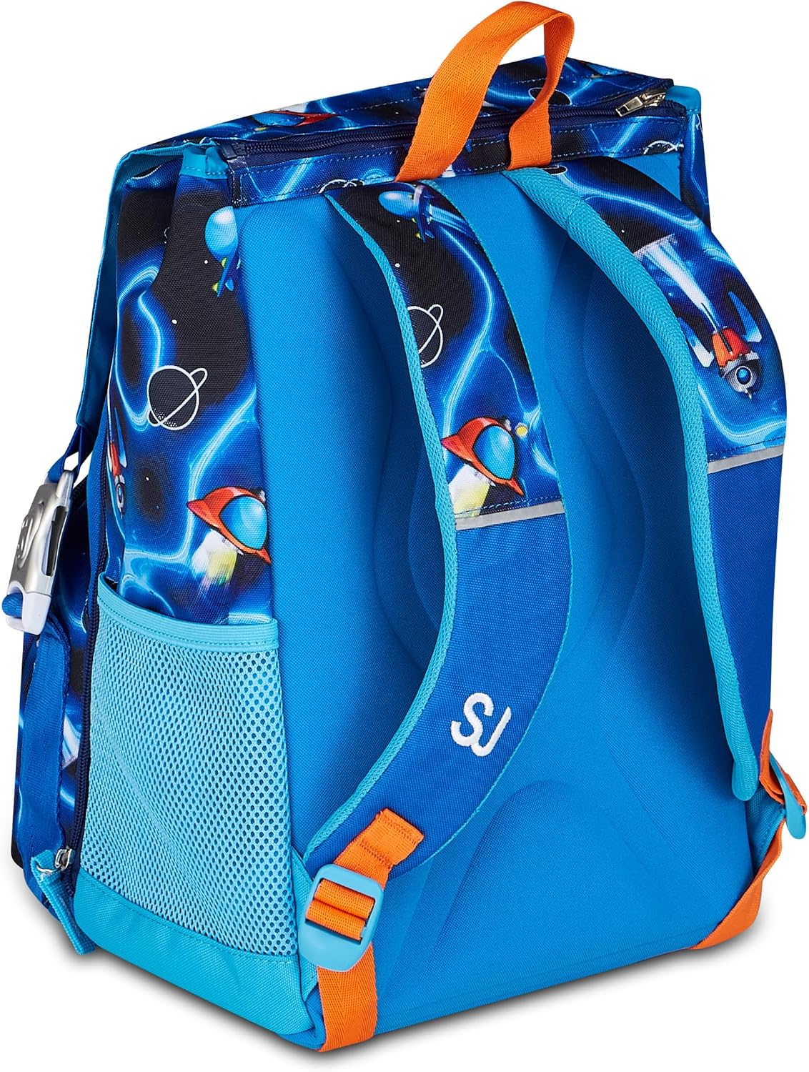 Thumbnail 6 de SJ GANG STYLE JAM GANG Zaino Scuola Estensibile Big SPACE LED BOY, Blu 24 L con Zip laterali e dispositivo luminoso
