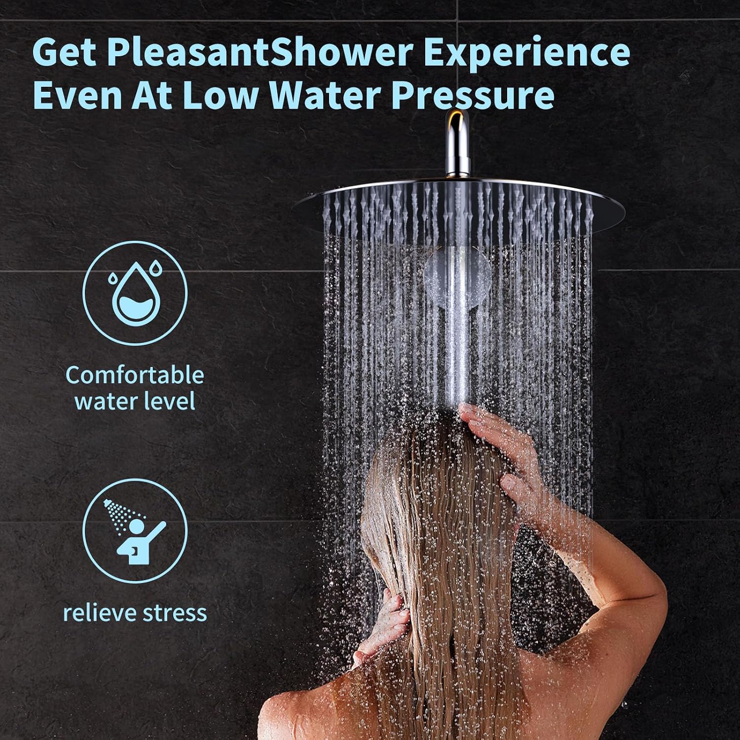 Thumbnail 6 de 10 inch rain shower head, stainless steel