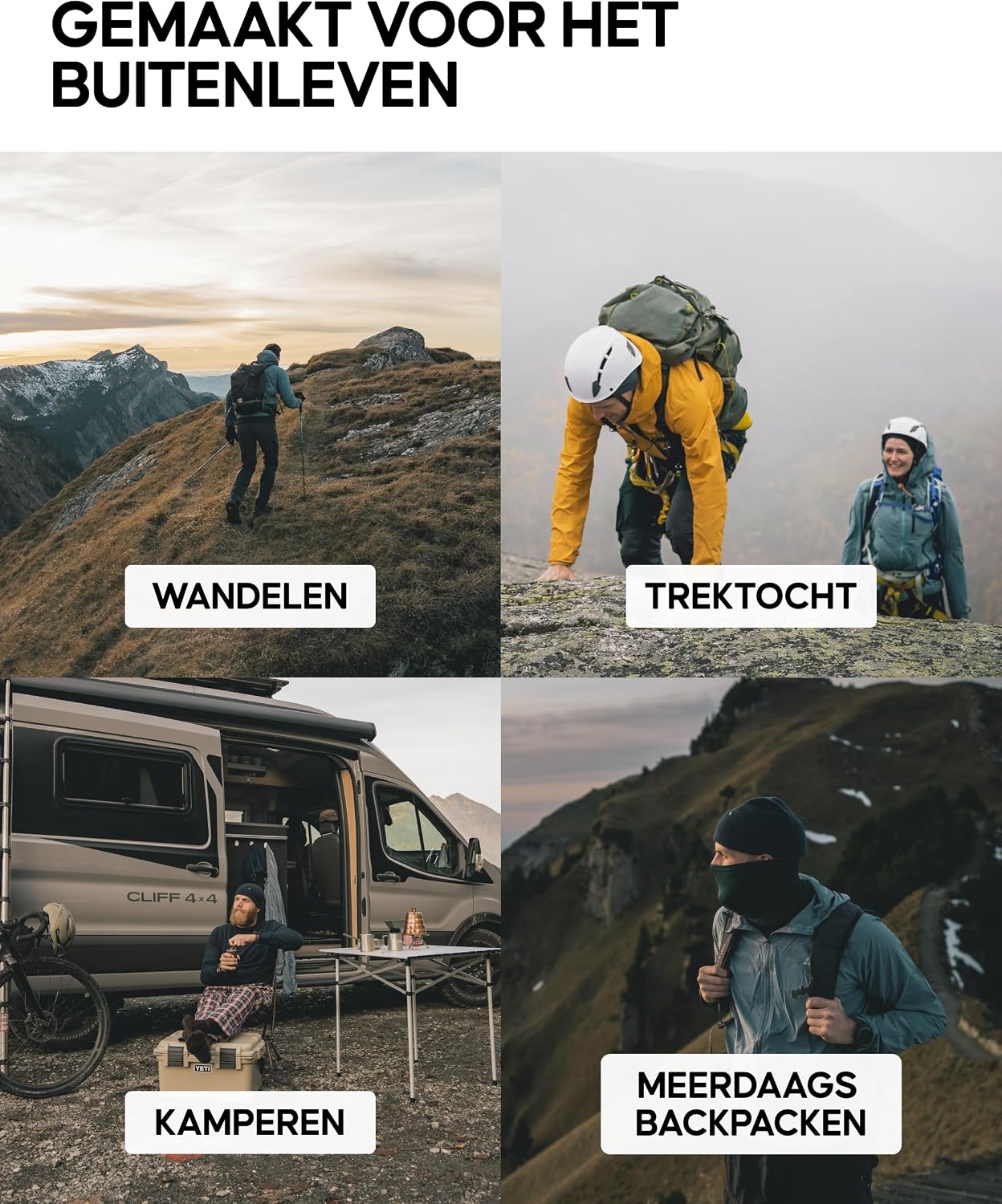 Detalle 2 de DANISH ENDURANCE kniehoge merino-wandelsokken met volledige demping