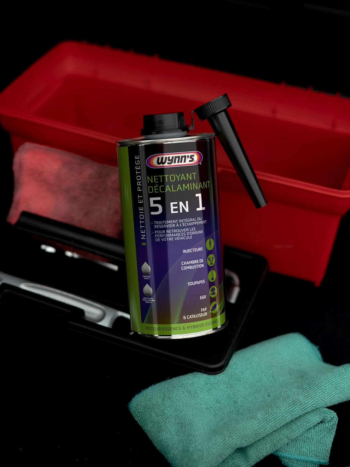 Thumbnail 1 de Wynn's Nettoyant Décalaminant Essence 1L – Nettoyage complet injecteurs, soupapes et chambre de combustion