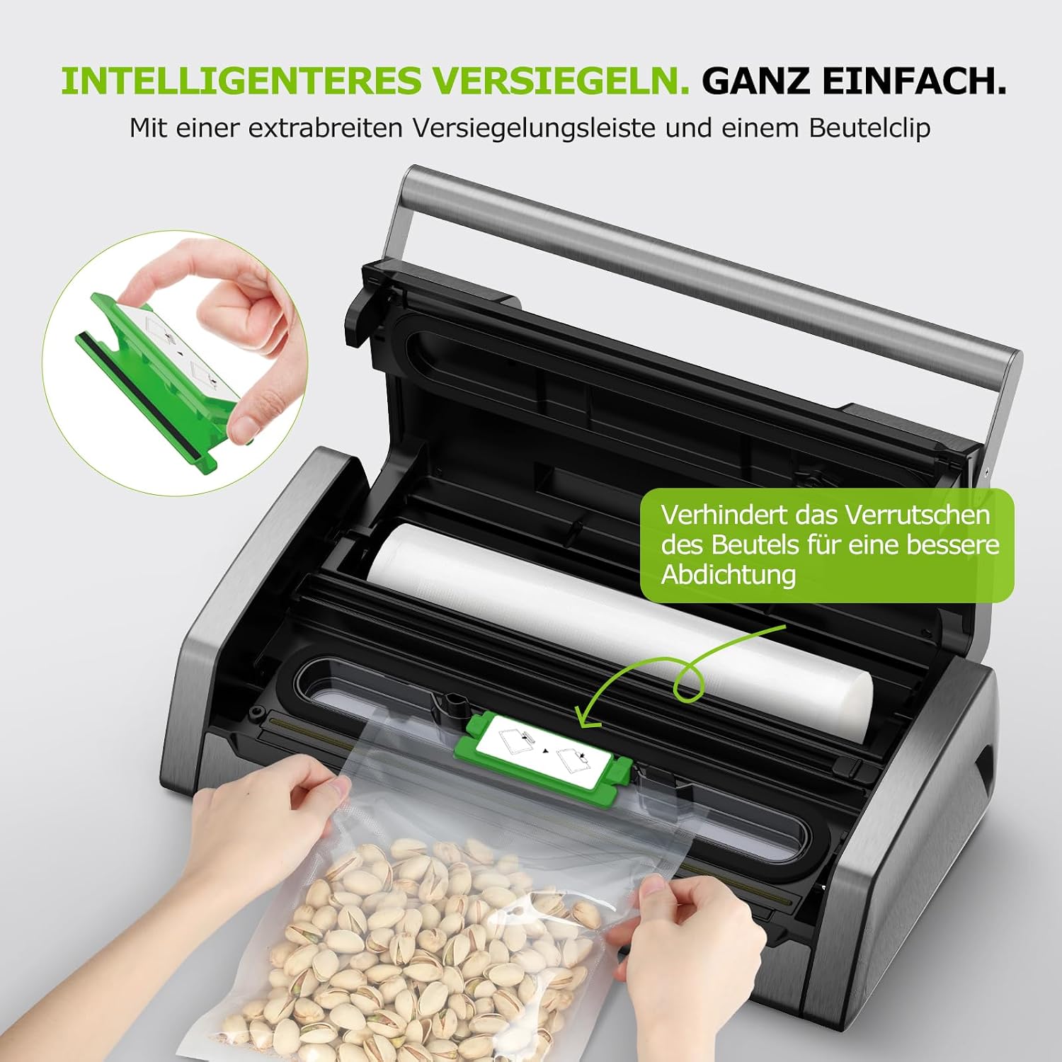 Detalle 2 de Bonsenkitchen Vakuumiergerät 15 L/min für Sous-Vide