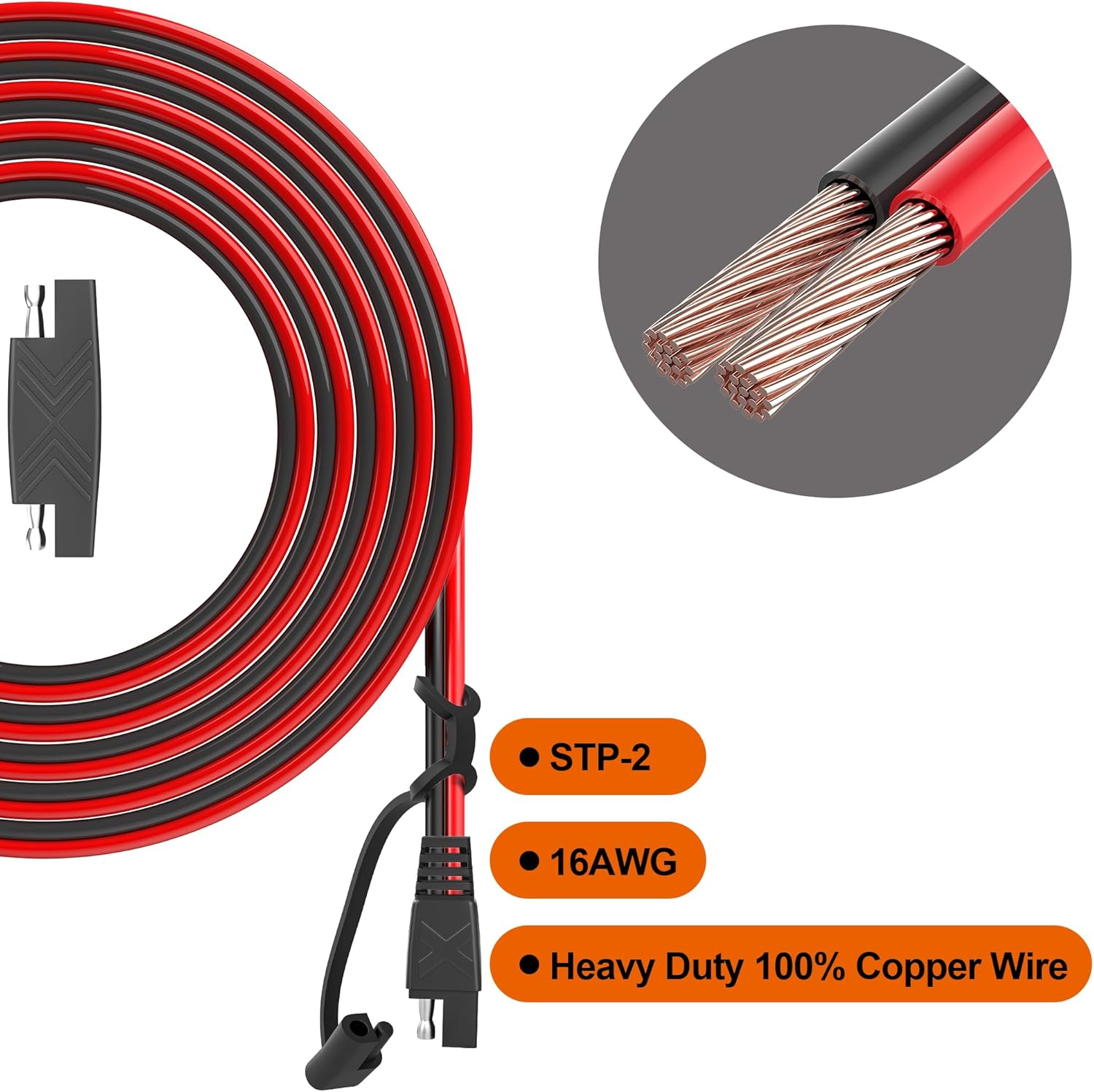 Thumbnail 3 de OYMSAE 25Feet SAE Extension Cable 25FT