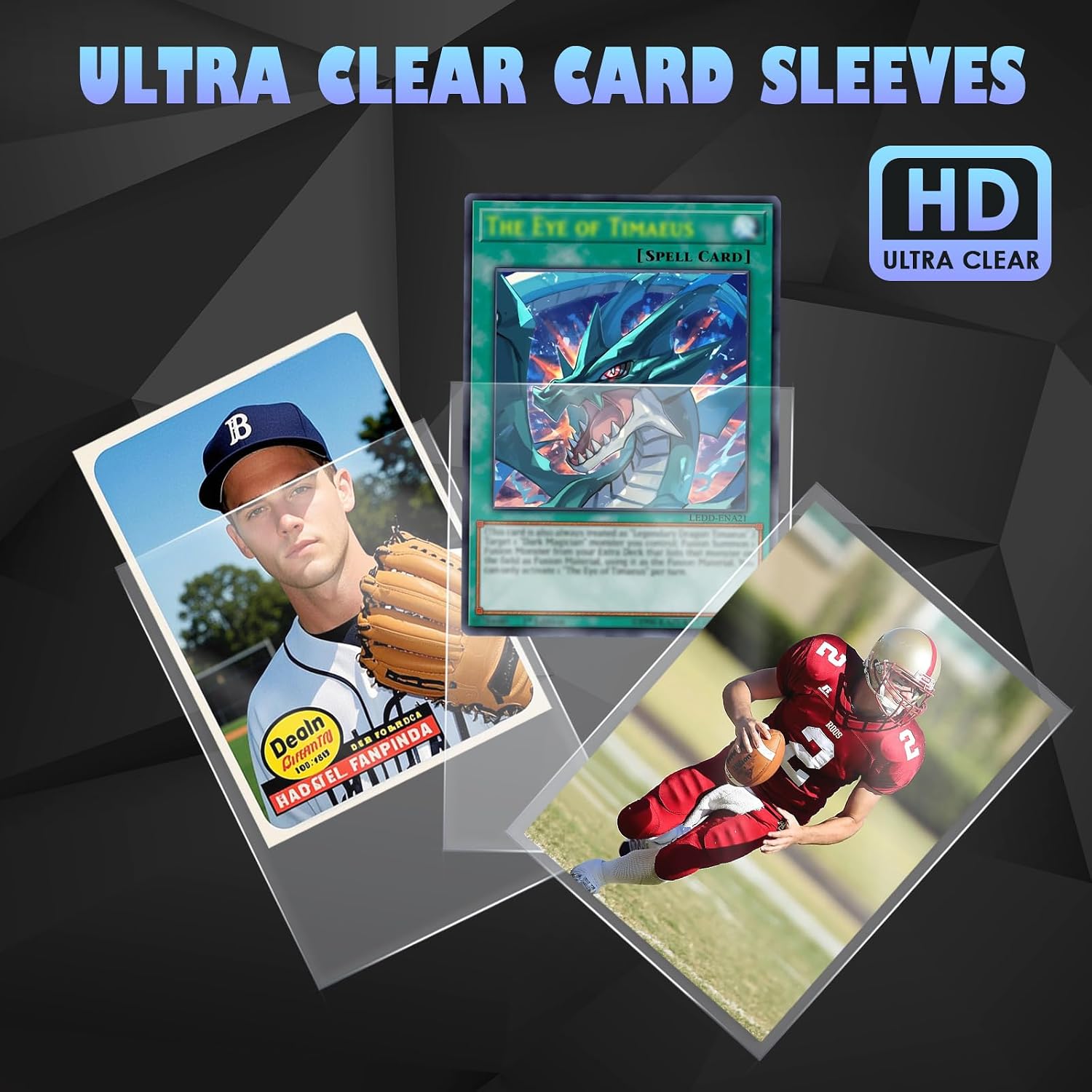 Thumbnail 4 de 500 PCS Clear Penny Card Sleeves 66×91mm