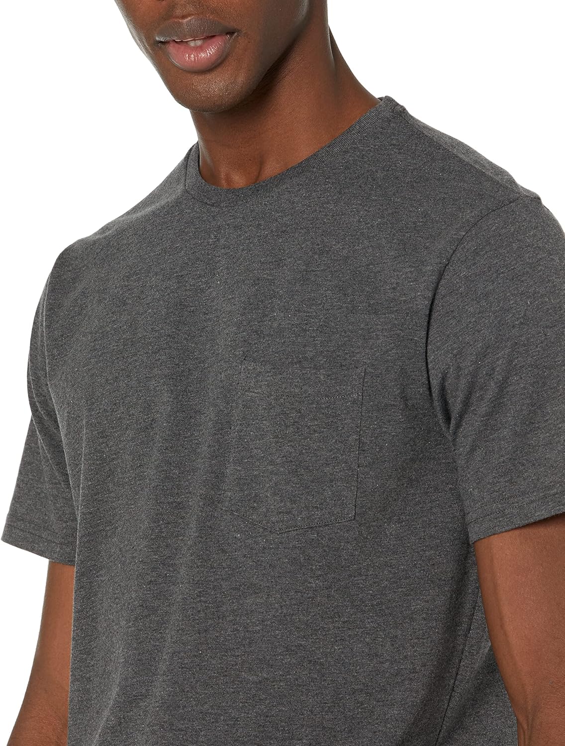 Thumbnail 3 de Amazon Essentials Herren T-Shirt Kurzarm mit Tasche, Rundhalsausschnitt, normale Passform – 2er-Pack