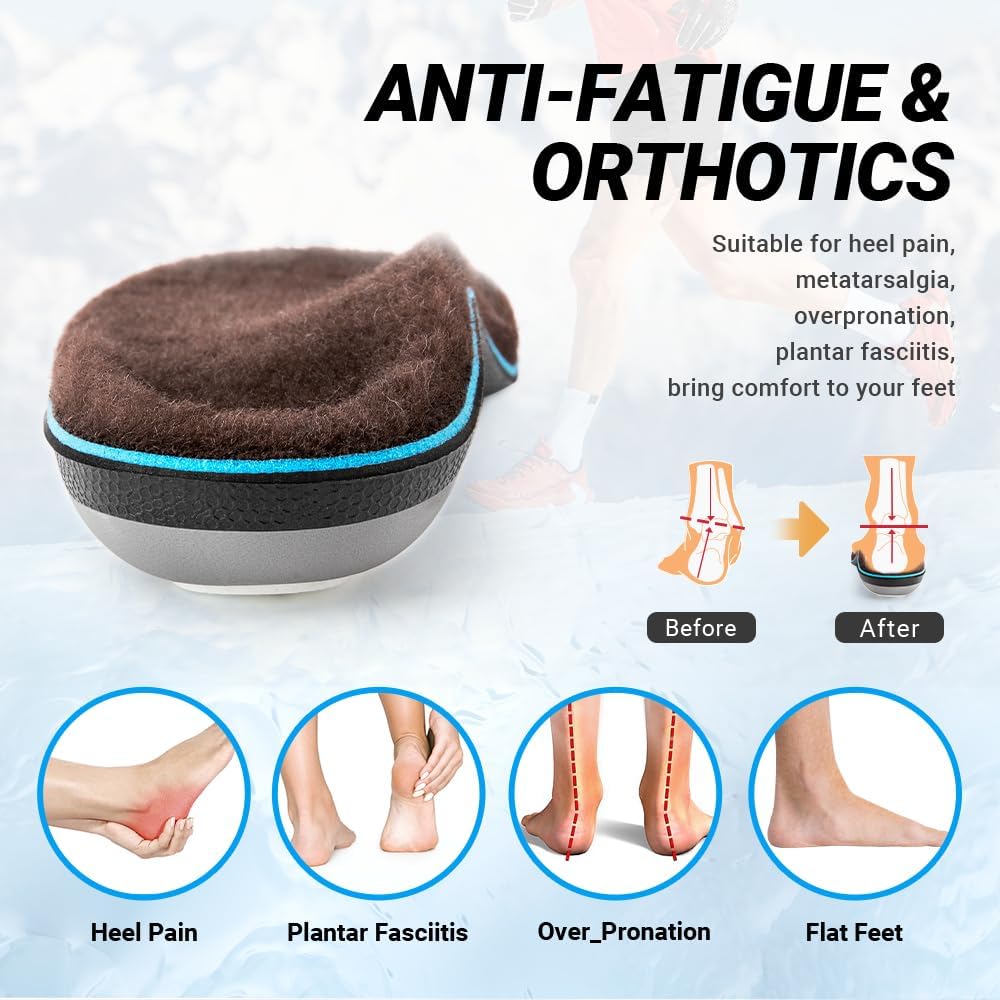 Detalle 1 de Semelles orthopédiques laine d’hiver 40-41