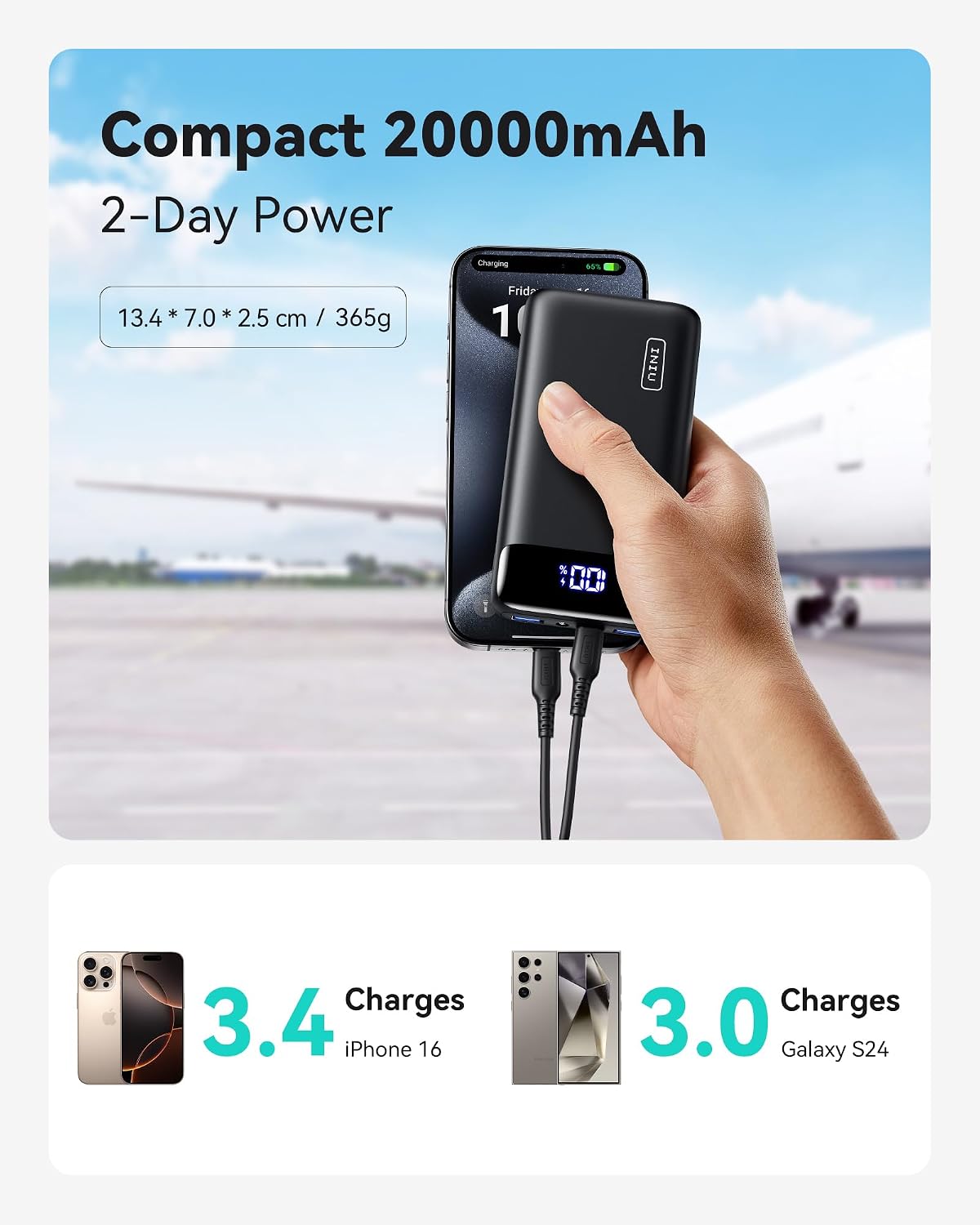 Thumbnail 1 de INIU Power Bank 20000mAh portable charger
