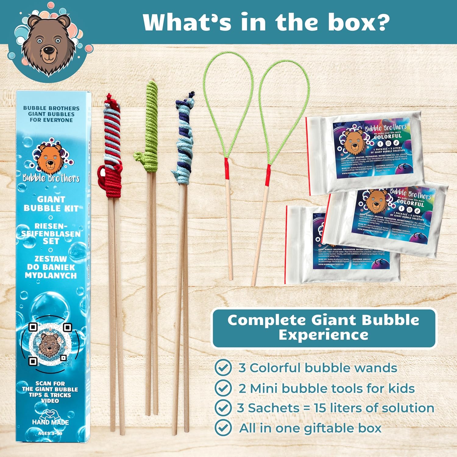 Thumbnail 2 de Bubble Brothers Giant Bubble Kit 15 L