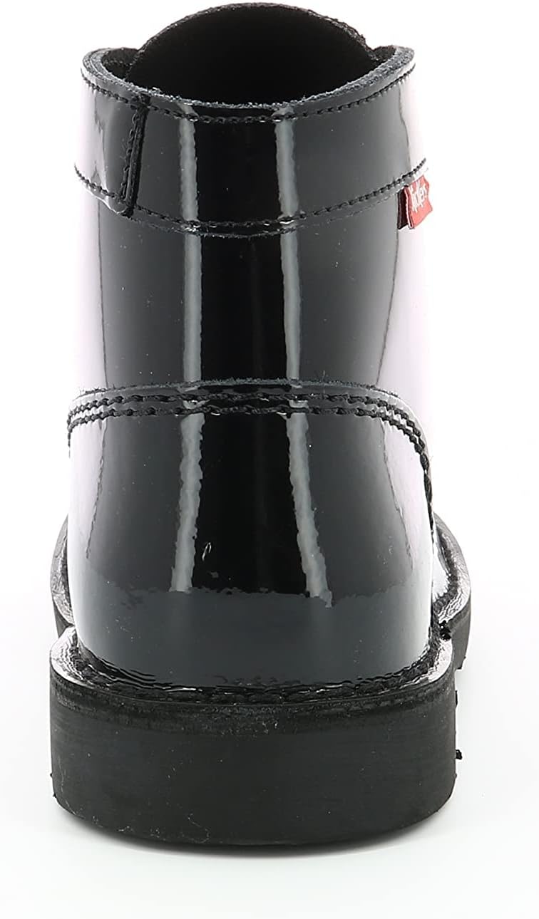 Detalle de Kickers Col Bottillon Fille Noir 34 — Confort et style enfant, fermeture par cordons
