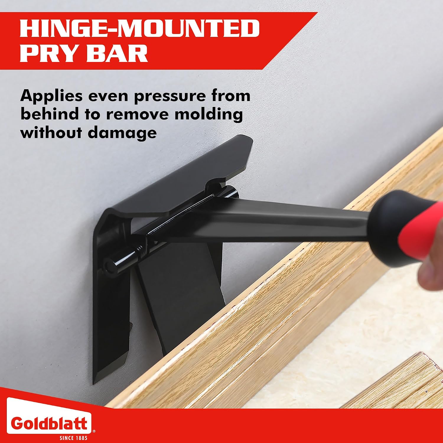 Detalle de Goldblatt NOVASAT-0409-1513-34 4-Inch Trim Puller for Tile and Baseboards