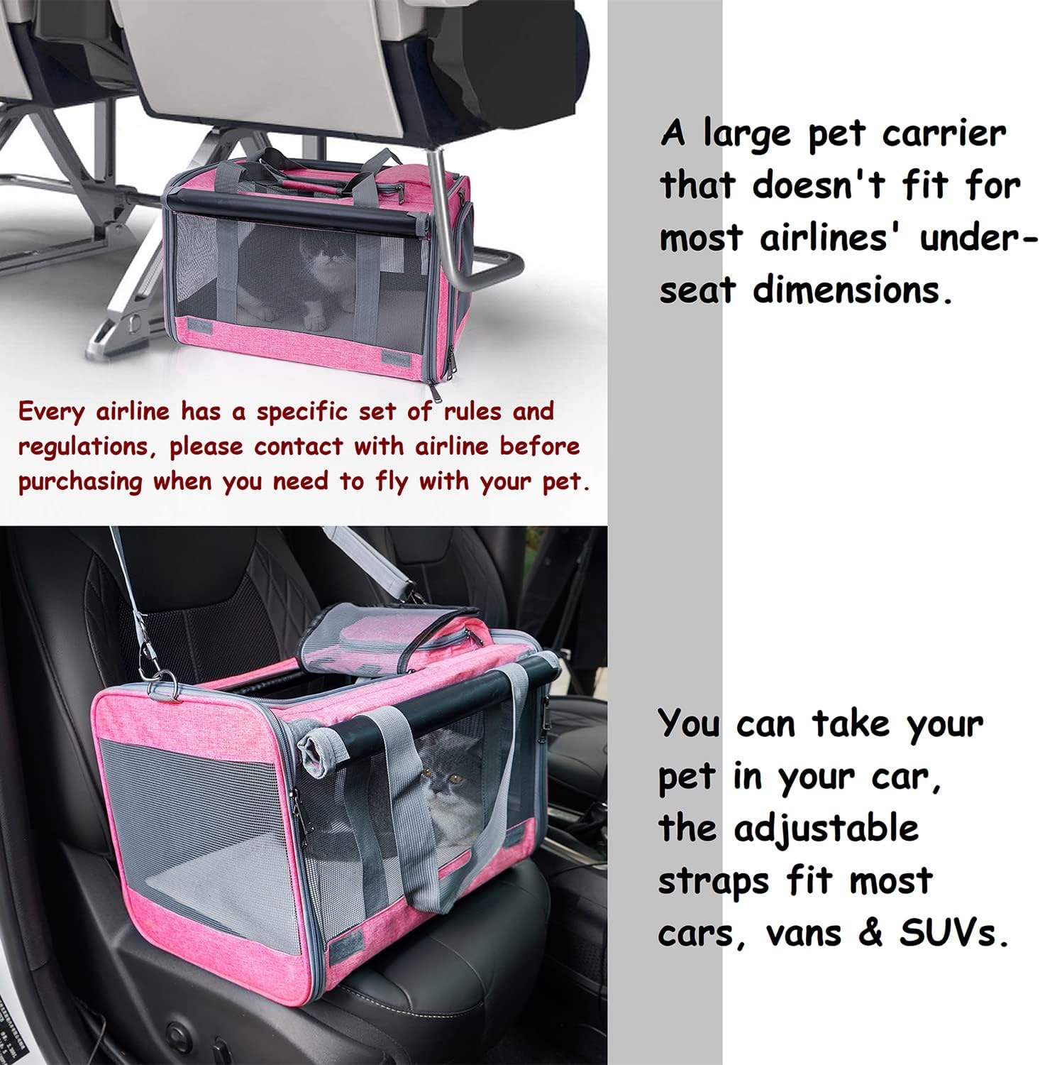 Thumbnail 4 de GAPZER Pet Carrier for Large Cats 🐱