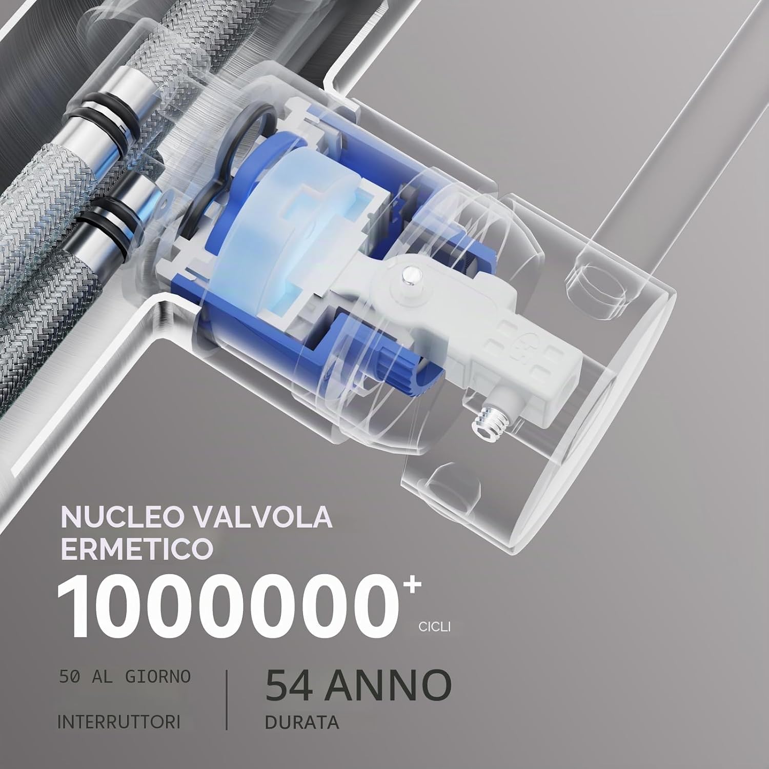 Thumbnail 6 de CECIPA Rubinetto da cucina ad alta pressione con doccetta estraibile: design a V in acciaio inox e flessibilità d’uso