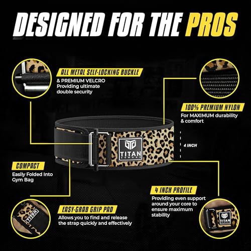 Detalle de Titan Armour Premium Self-Locking Weightlifting Belt