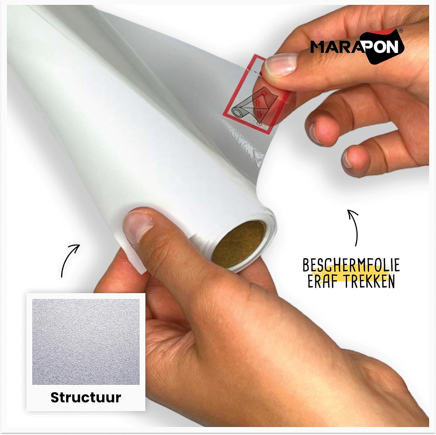 Detalle 1 de MARAPON MFF9020 raamfolie 90 x 200 cm, mat en statisch hechtend