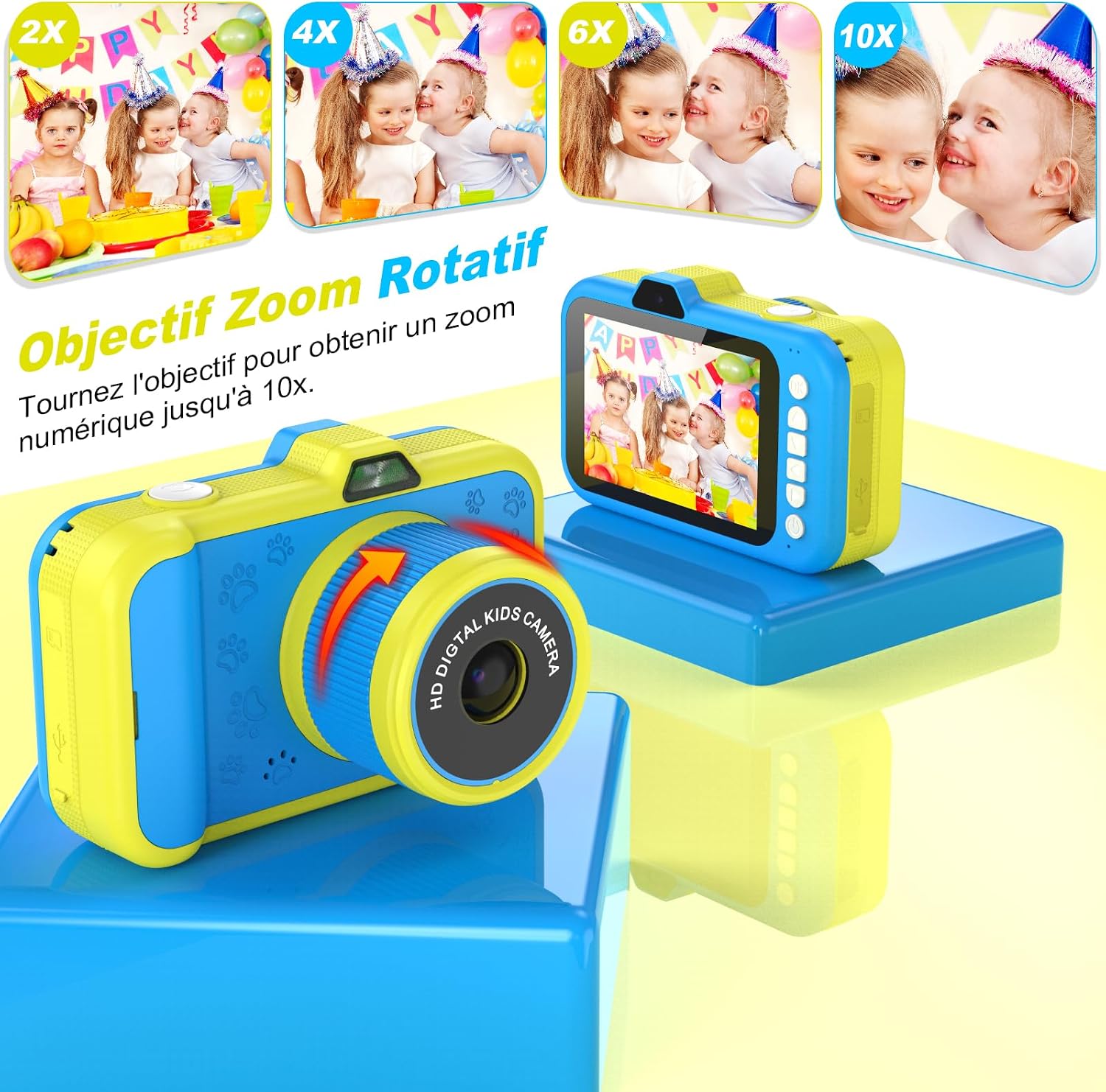 Detalle 2 de Appareil Photo Enfant 1080P 3,5" écran
