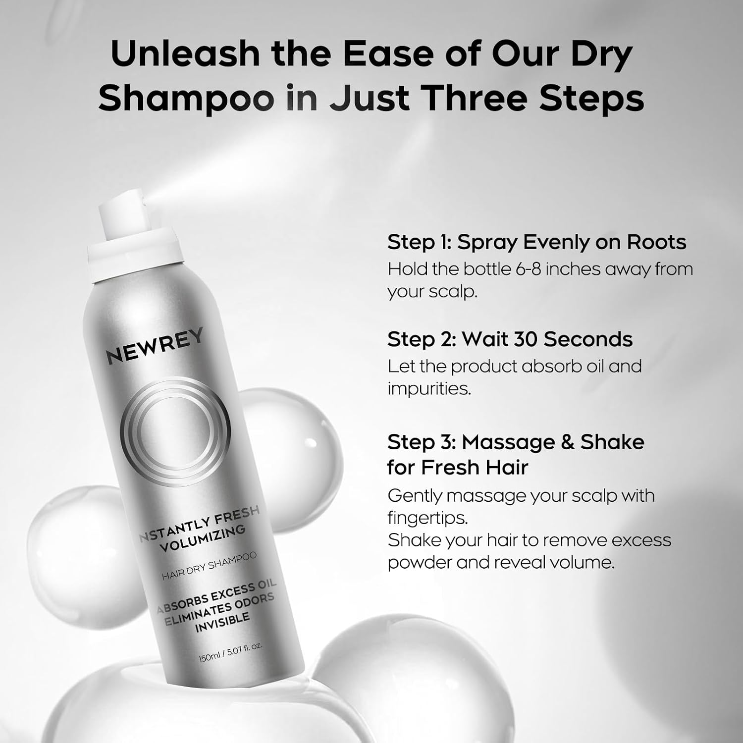 Thumbnail 6 de NEWREY Dry Shampoo Spray, 5.07 oz