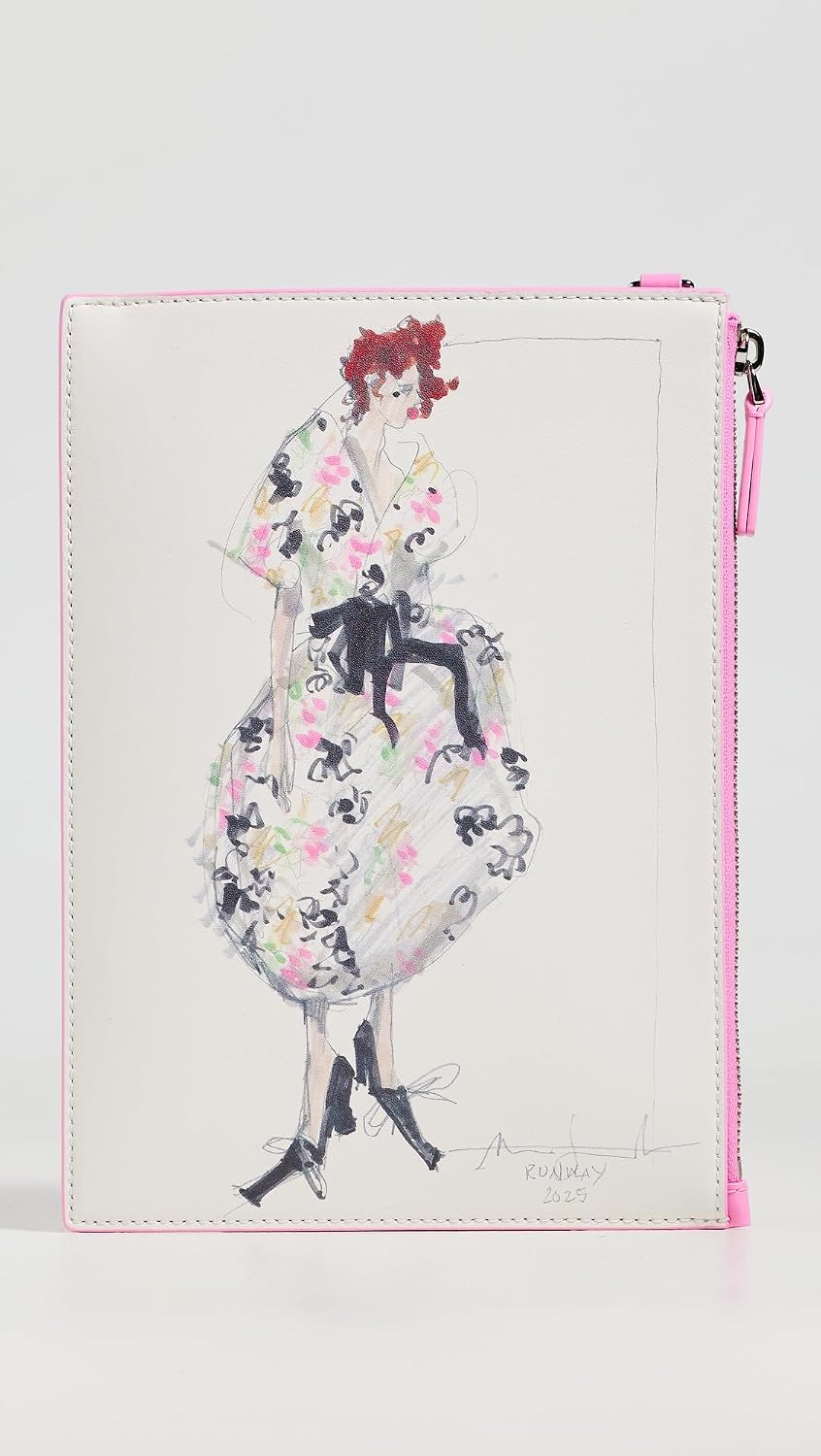 Thumbnail 1 de Marc Jacobs The Wristlet Bag – pochette cuir lisse à illustrations Printemps 2025