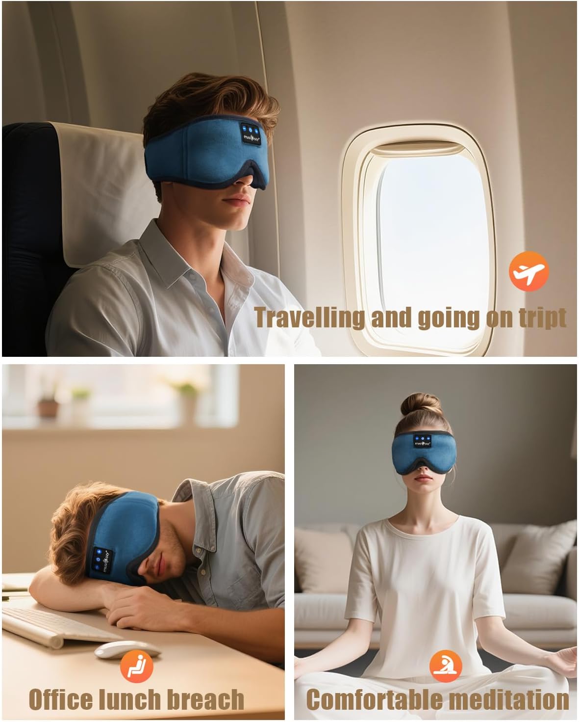 Thumbnail 6 de MUSICOZY 3D Bluetooth Sleep Mask Headphones review: comfortable 3D blackout with Bluetooth 5.4 and 16h playtime