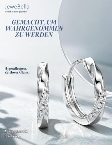 Thumbnail 6 de JeweBella Creolen aus 925er Silber