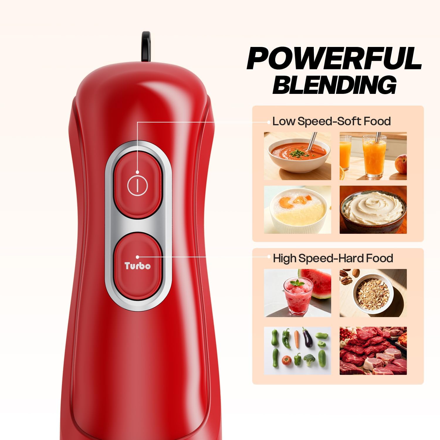 Detalle 2 de Turelar Immersion Blender 2-speed 🍲