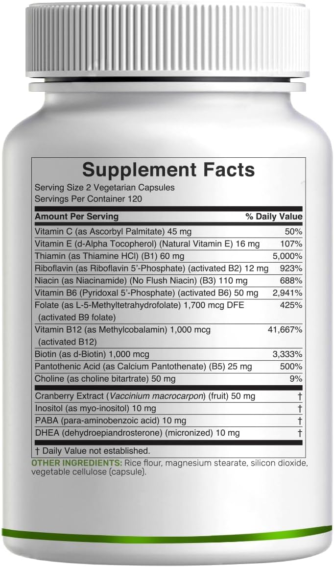 Detalle 2 de DEAL SUPPLEMENT Methylated B-Complex for Women, 240 Capsules