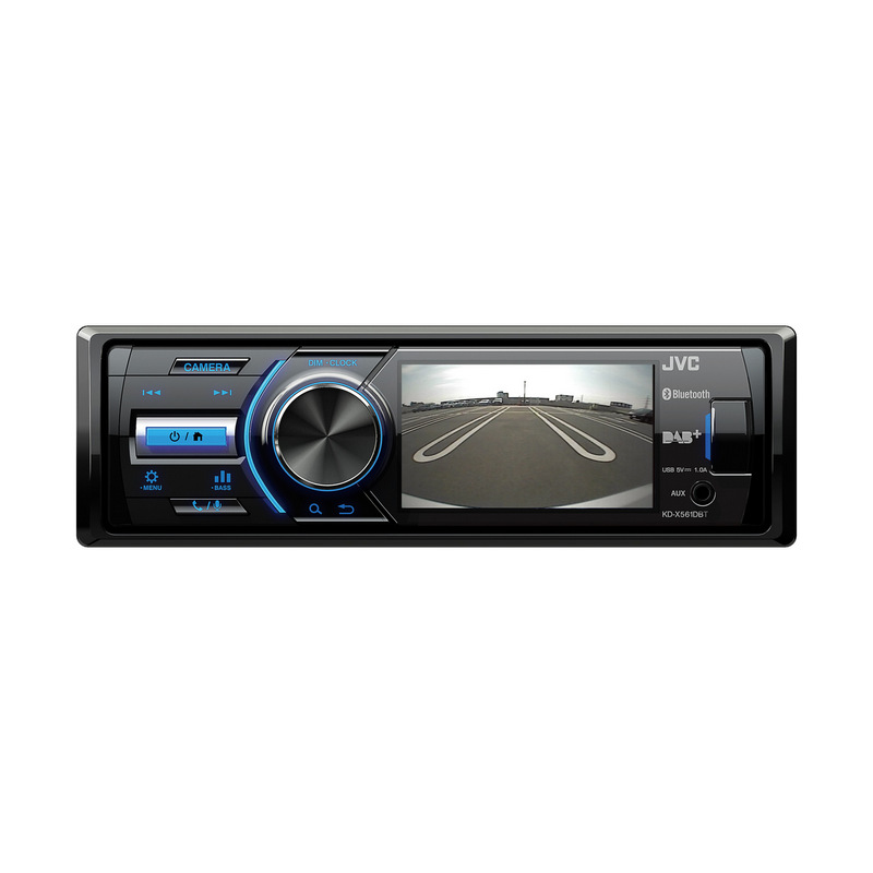 Detalle de JVC KD-X561DBT: Autoradio con DAB+, Bluetooth y cámara trasera para coche