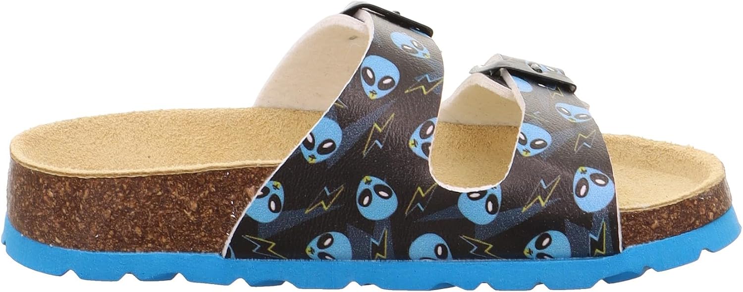 Detalle de Superfit FUSSBETTPANTOFFEL Sandale 1-800111 Mädchen – Orthopädisches Low-Footbed mit Leder-Innensohle