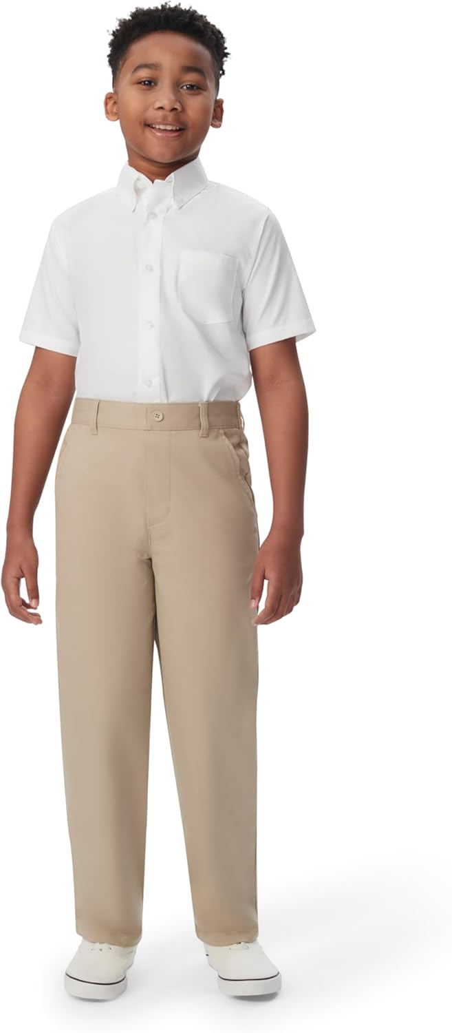 Detalle de French Toast Pantalon Basique pour garçon – Khaki, taille 6, coupe décontractée