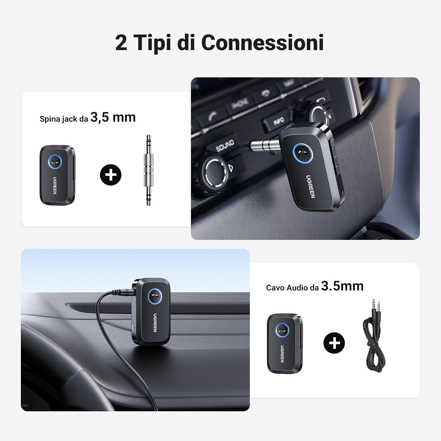Thumbnail 5 de UGREEN Ricevitore Bluetooth 6.0 con Jack 3,5 mm
