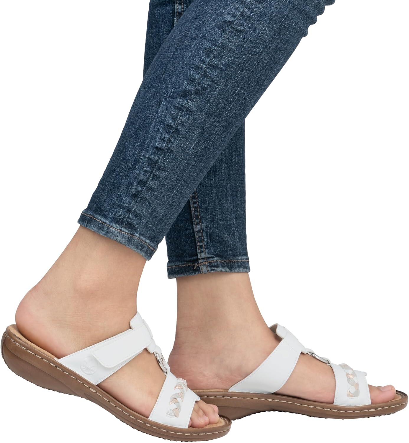 Detalle de Rieker 608K1 45, Mules Femme — Confort et élégance légère
