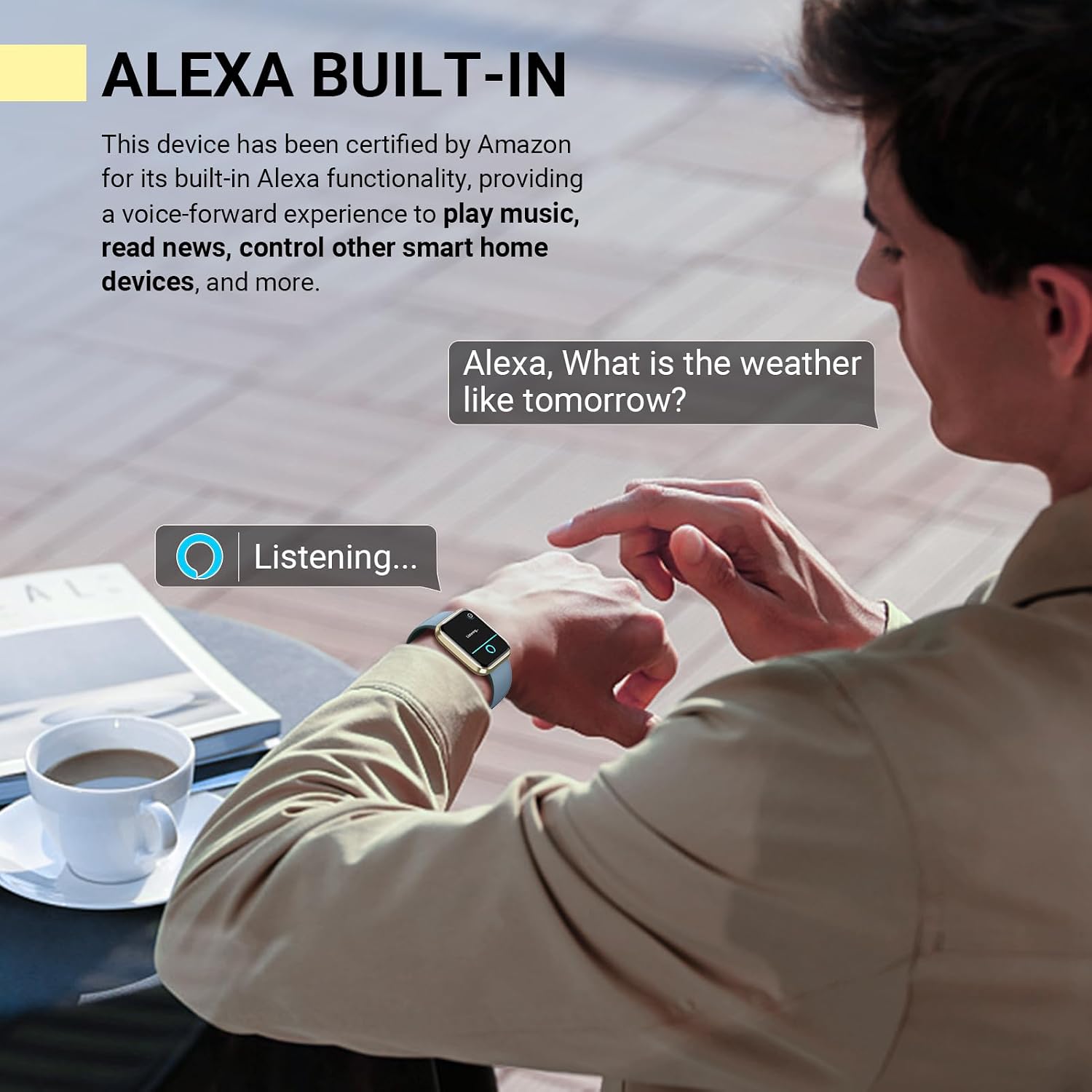Detalle de Quican Smartwatch with 1.8-Inch HD Display
