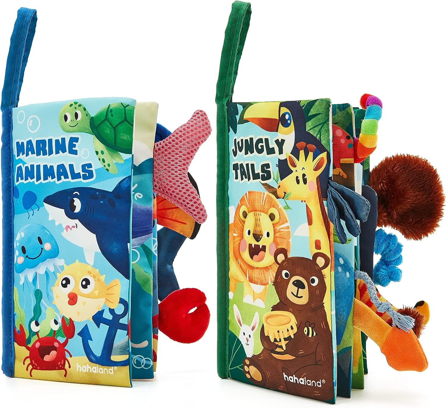 Detalle de hahaland Libros de tela bebé 2 piezas