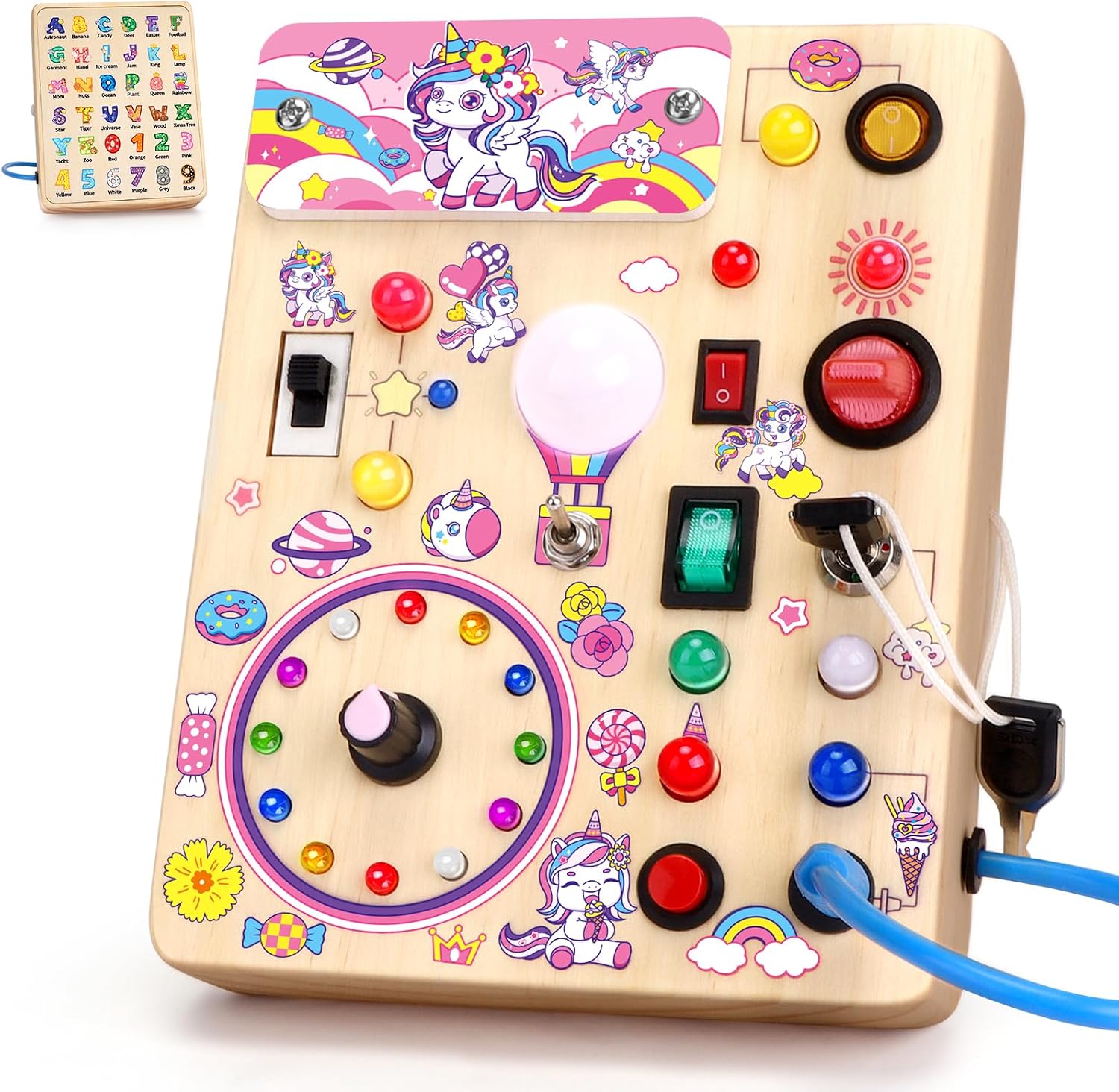 Thumbnail 6 de Konijiwa Busy Board v2: Montessori Sensory Toy for 1–3 Year Olds