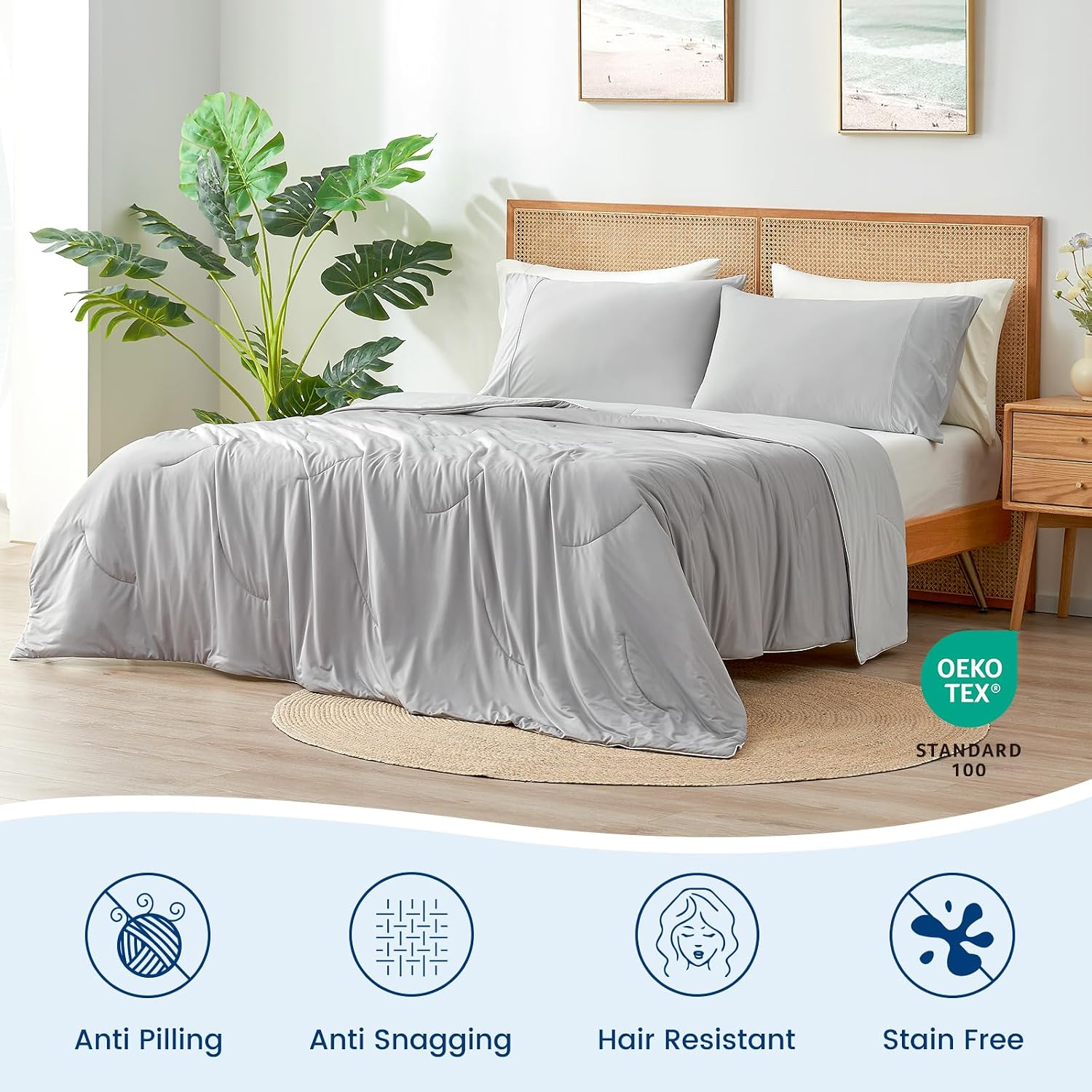 Detalle 2 de Cozy Bliss Cooling Comforter, Queen