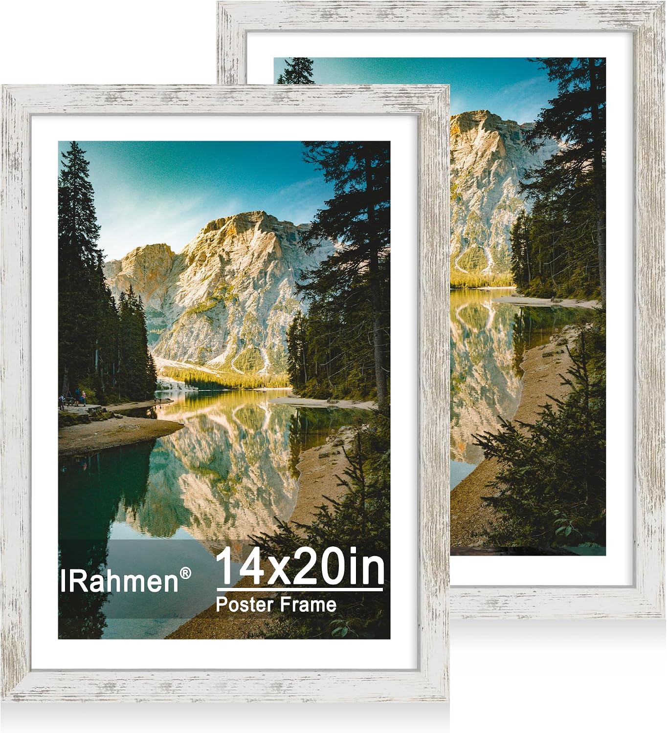 Detalle de iRahmen 14x20 Rustic Wood Picture Frame Set