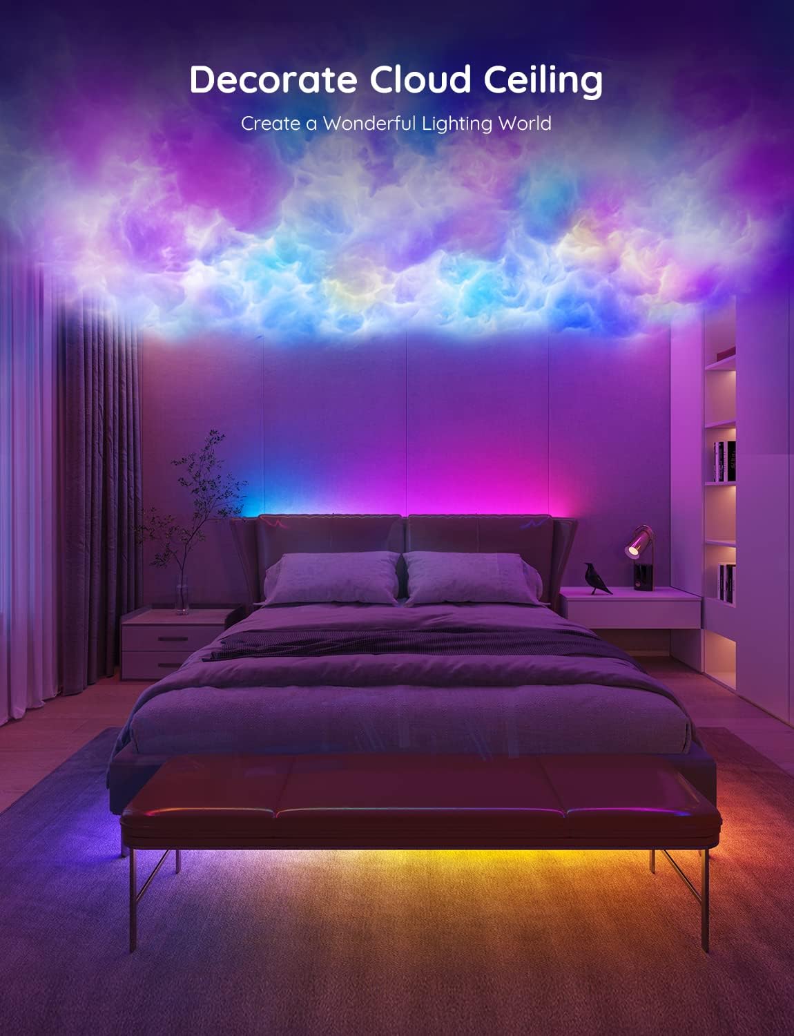 Detalle de Govee RGB LED Strip, 16.4 ft, Bluetooth