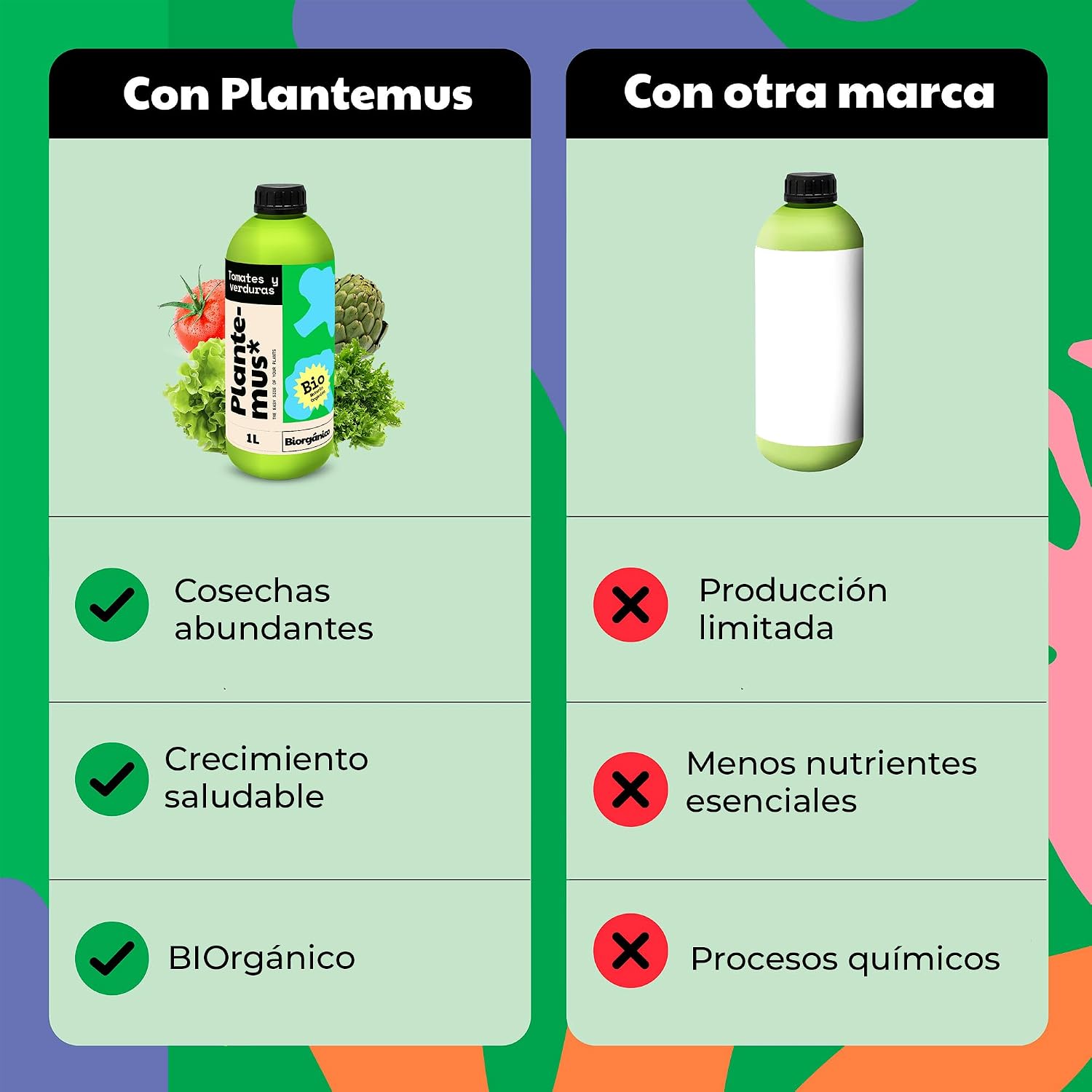 Detalle 2 de PLANTEMUS Abono Orgánico para Huerto y Cosechas 🍅🍓