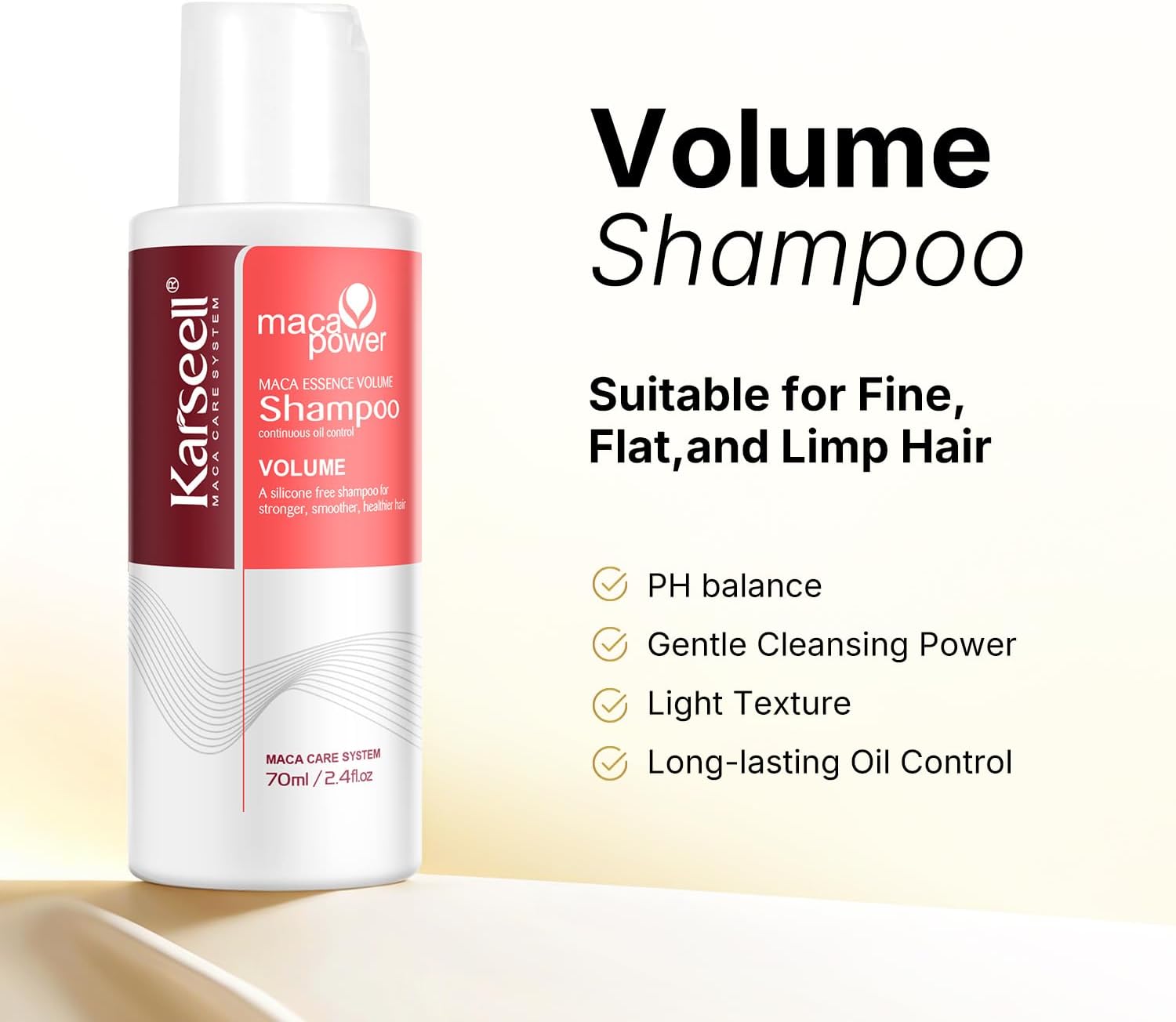 Thumbnail 3 de Karseell Coffret de soins capillaires Collagen (masque + shampooing volumateur + après-shampooing) en formats voyage