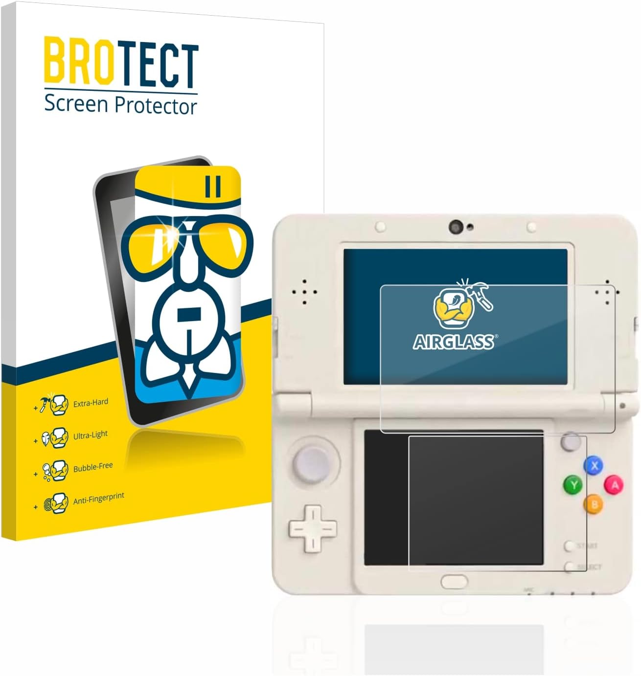 Thumbnail 6 de BROTECT Glass Screen Protector Film for Nintendo New 3DS (3 Pack) – 9H Hybrid-Glass, High Clarity
