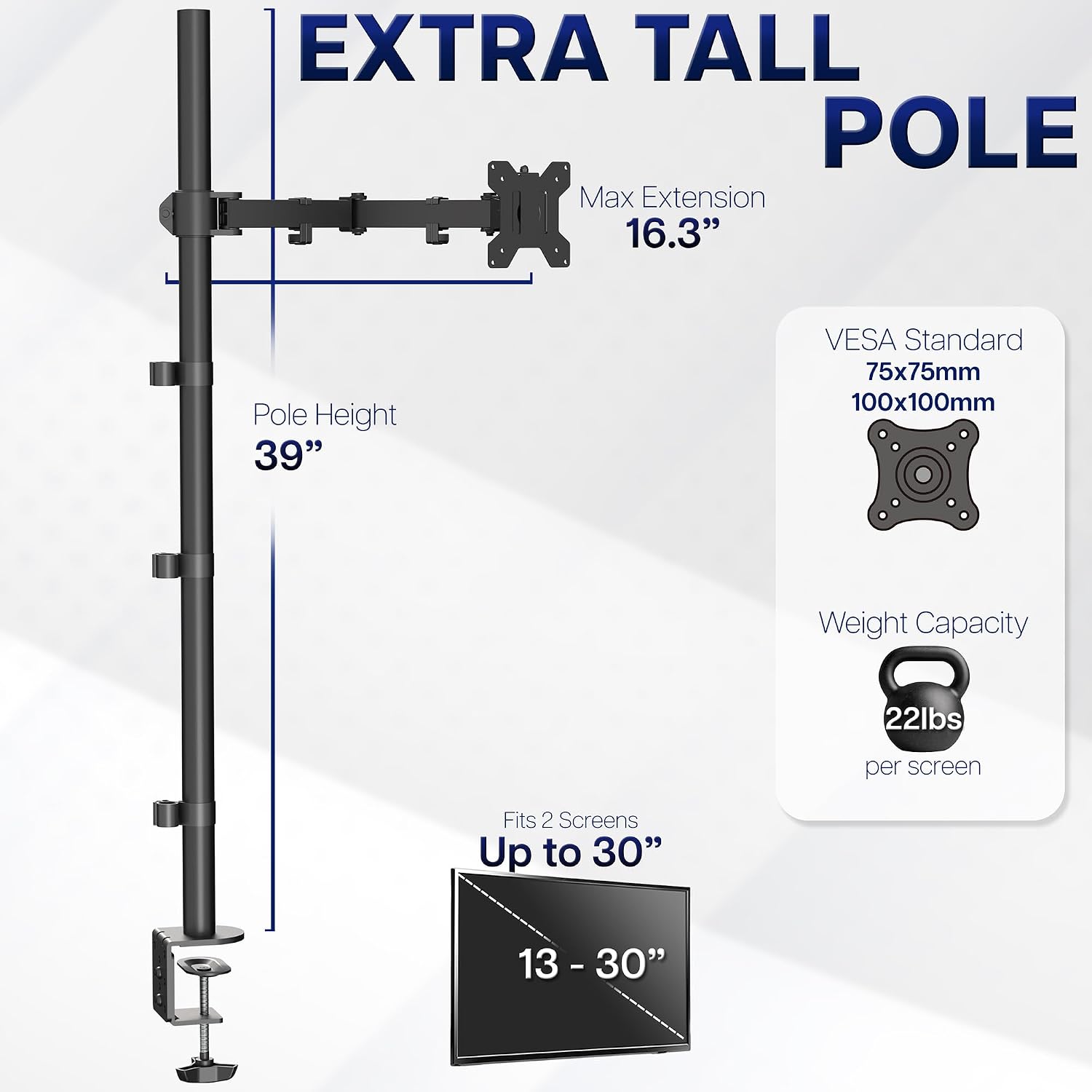 Thumbnail 4 de VIVO STAND-V011 39 inch Monitor Mount