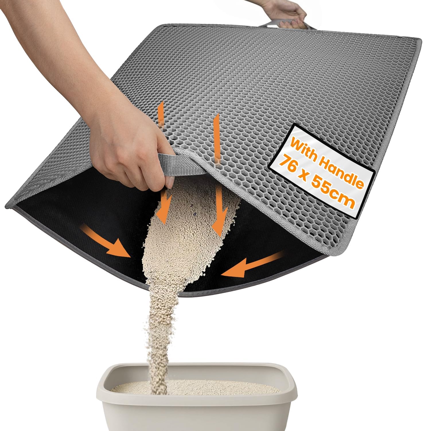Conlun Jumbo Cat Litter Mat with Handles