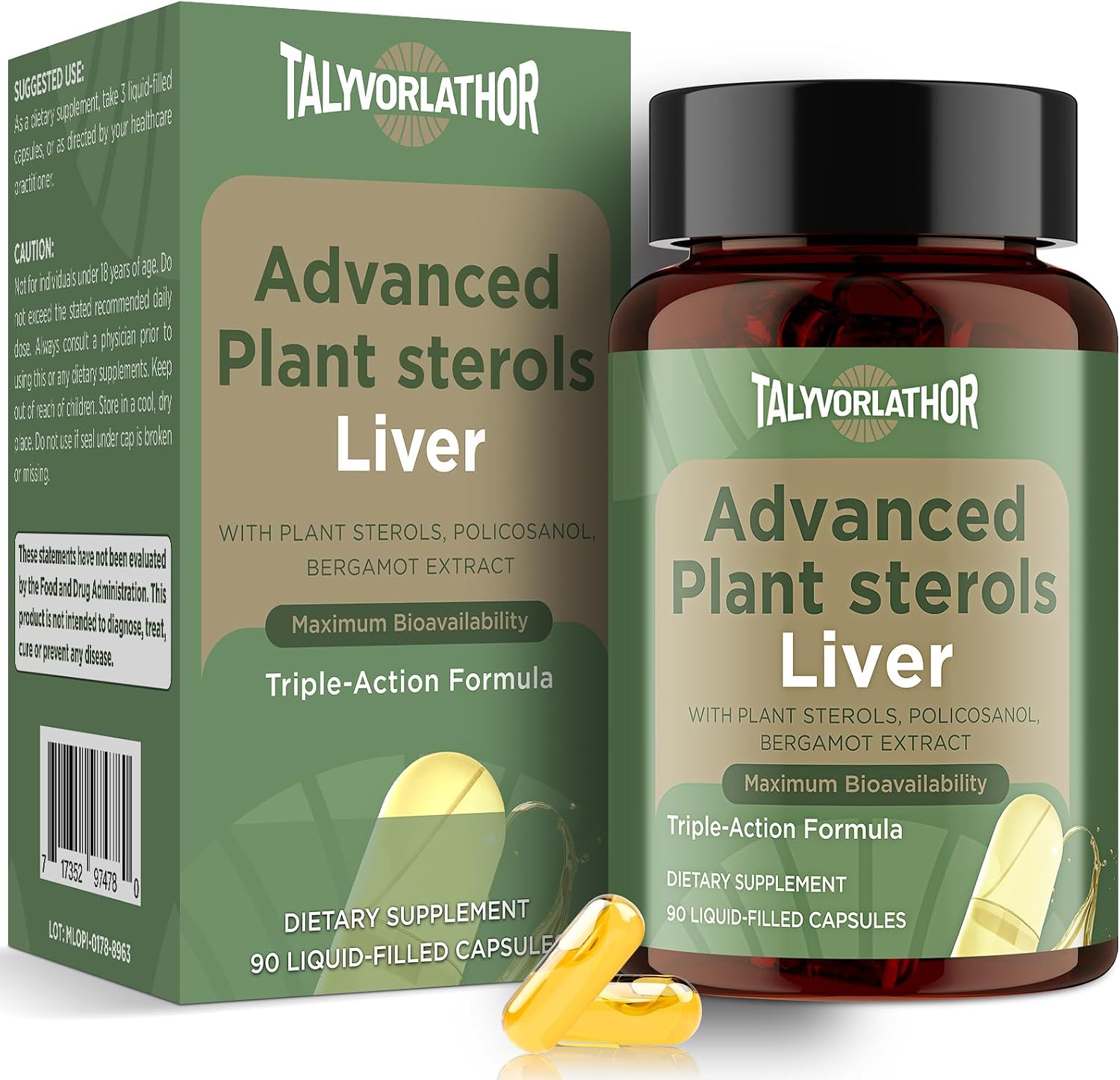 Detalle de Cholesterol-Lowering Supplement, 90 Capsules