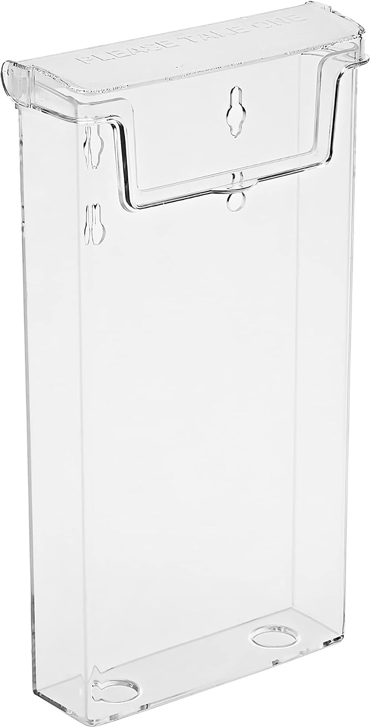 Detalle de Taymar Porte-brochures mural A4 transparent avec couvercle – format A4, emballage individuel