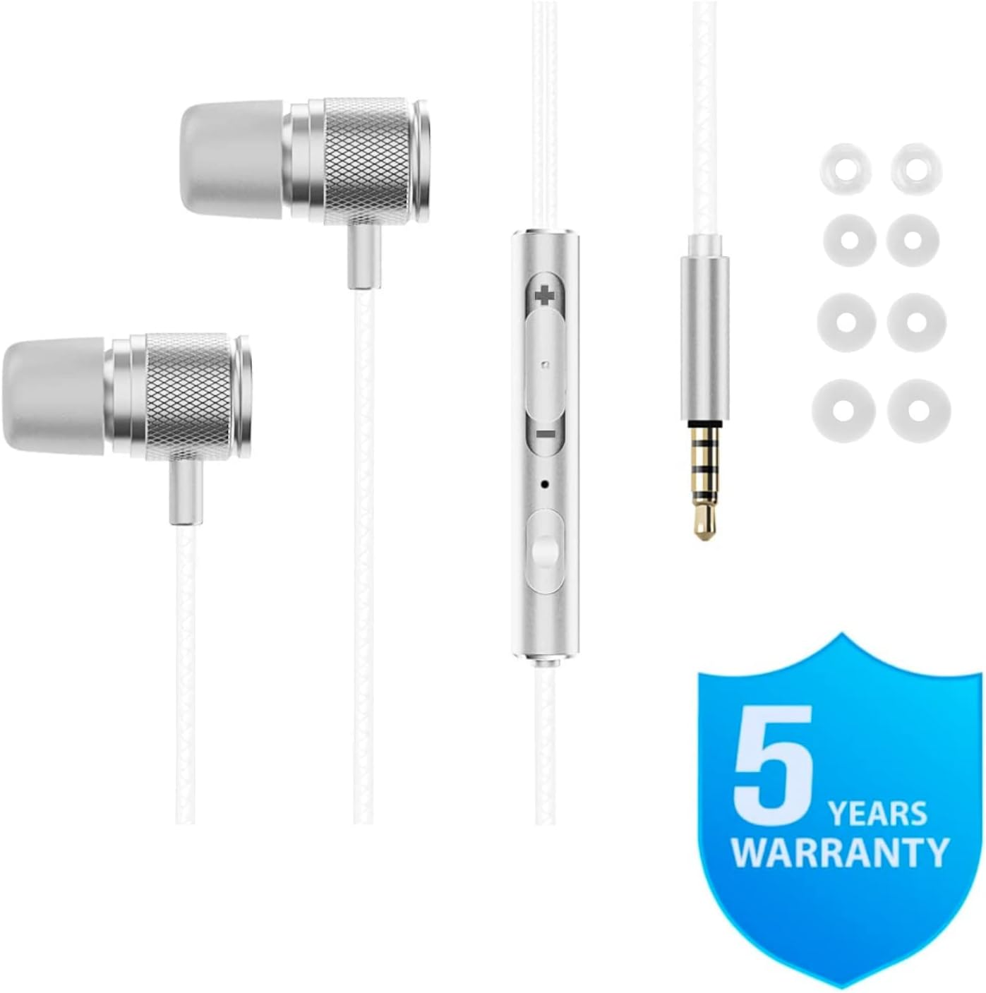 Thumbnail 5 de Ludos ULTRA Wired Earbuds: In-Ear Headphones with Microphone, Memory Foam Tips & 5-Year Warranty